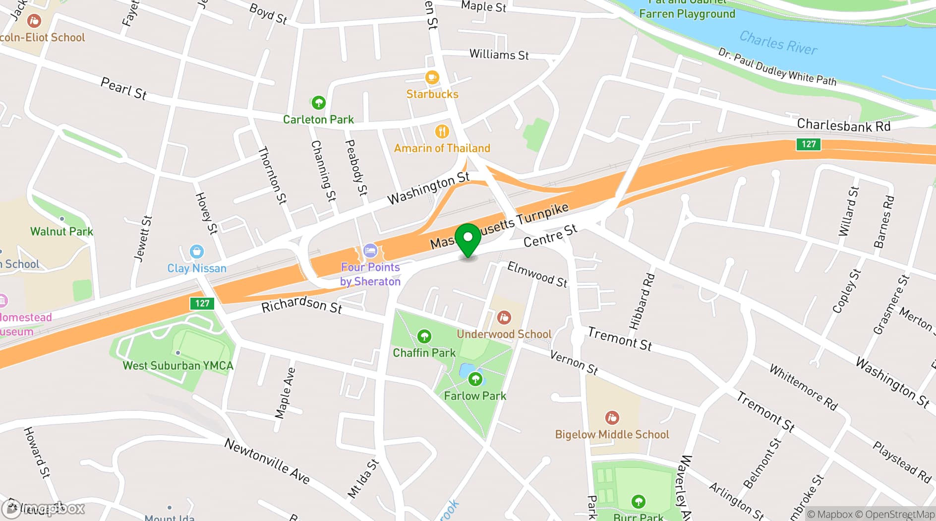 Map showing Sonesta Meetings & Events