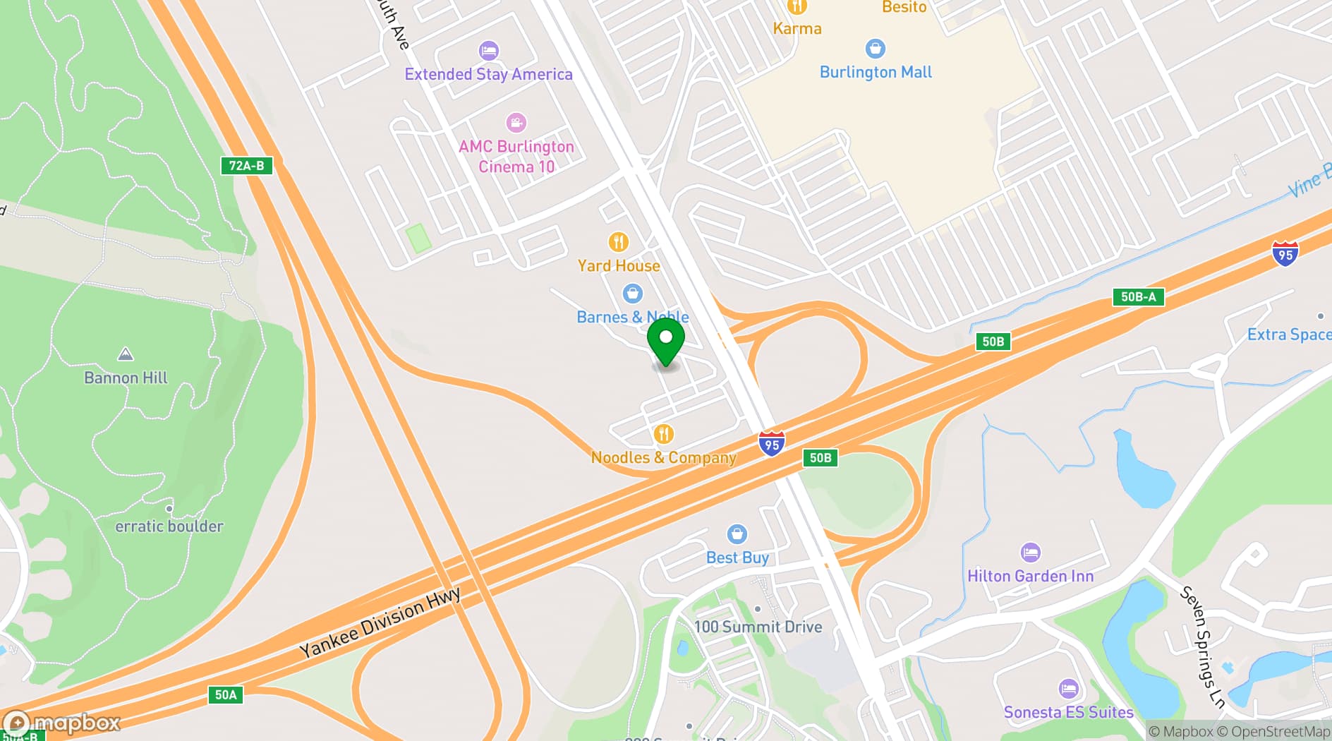 Map showing Smith & Wollensky