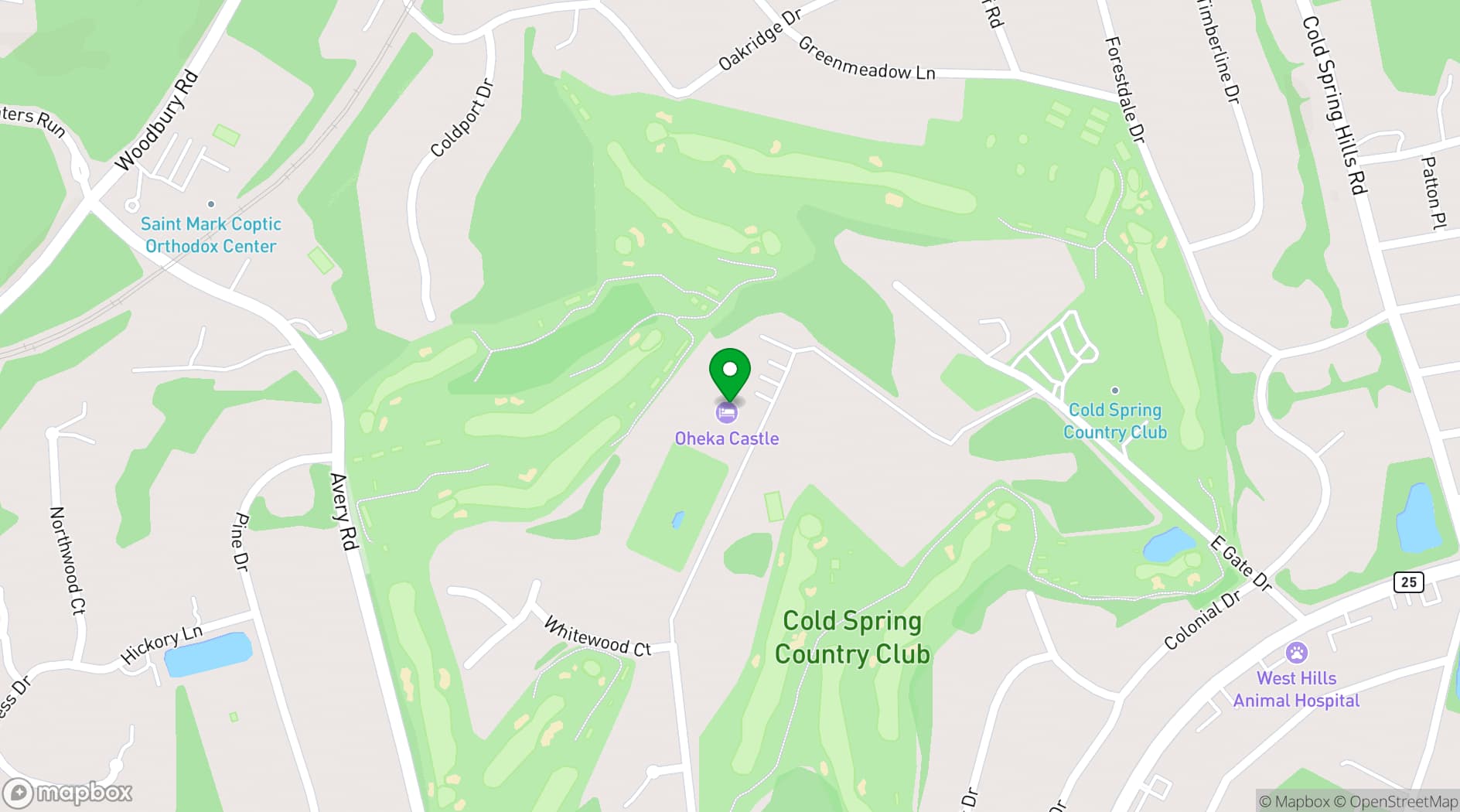 Map showing OHK Bar & Restaurant