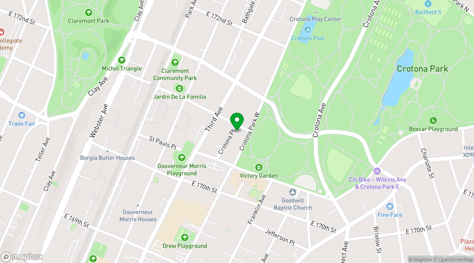 Map showing Zone6 Studios