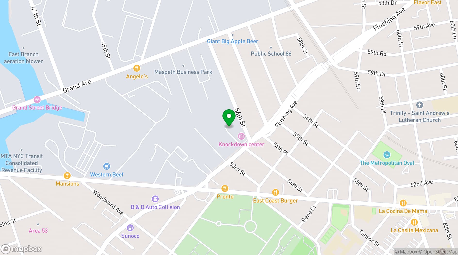 Map showing BASEMENT