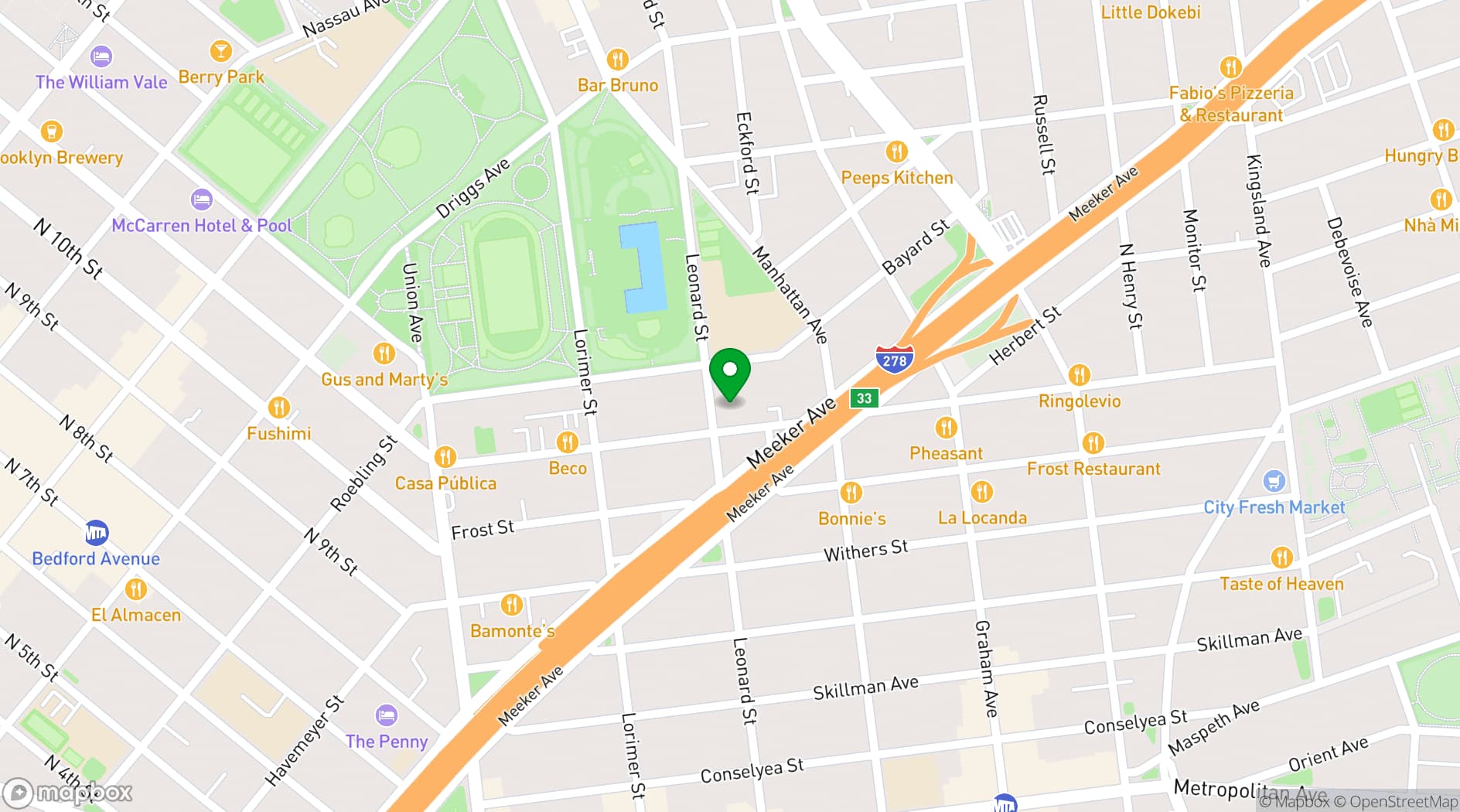 Map showing TALEA Beer Co.