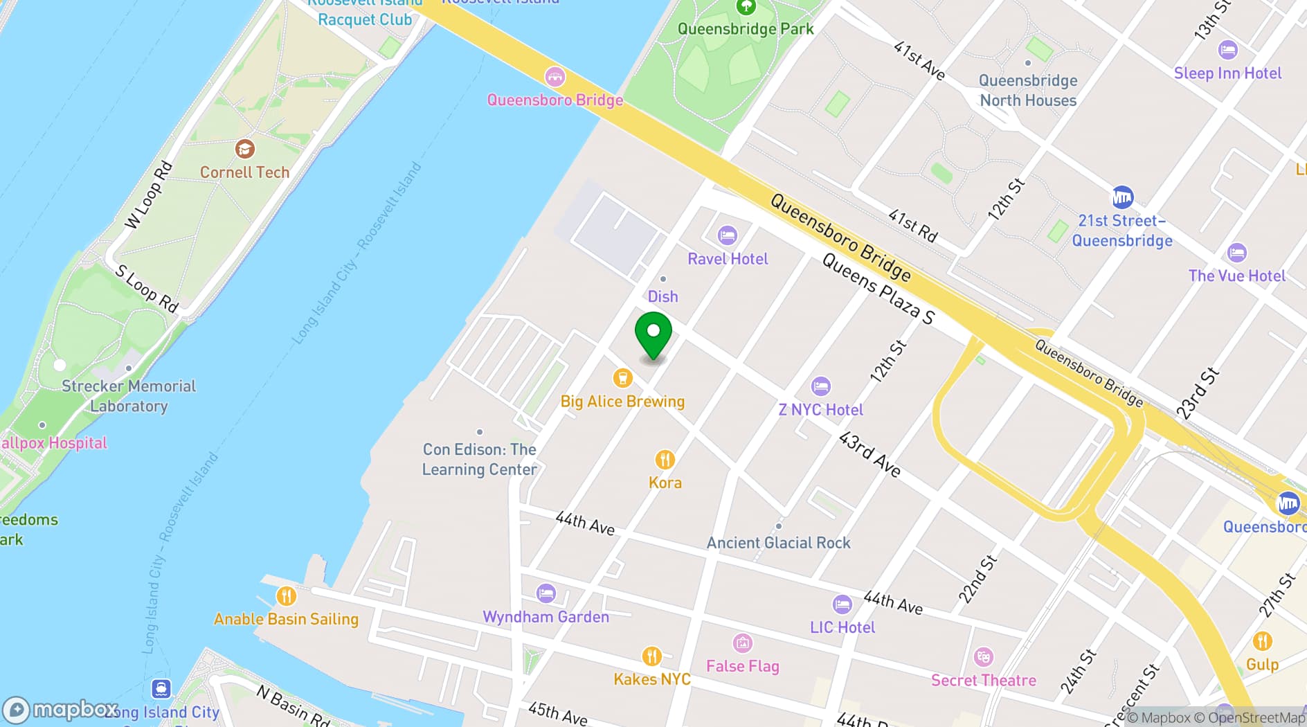 Map showing The Bordone LIC
