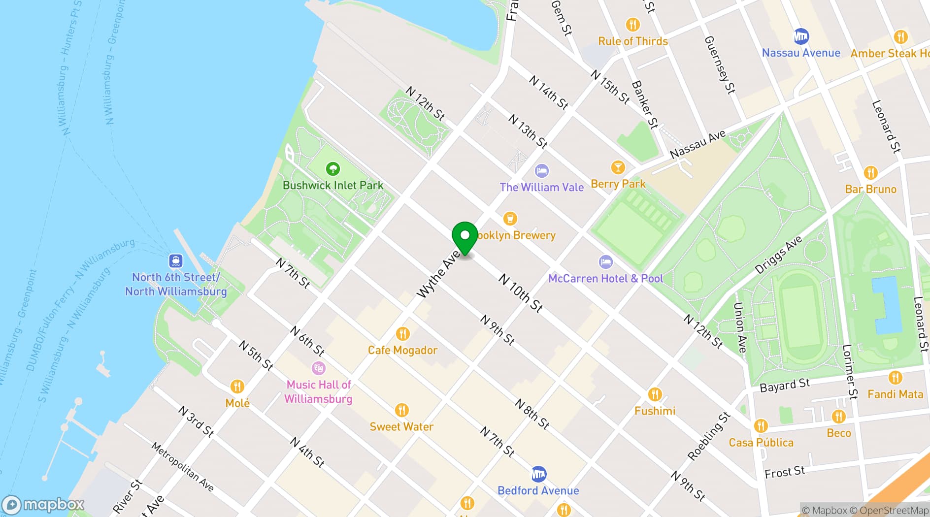 Map showing The Hoxton (New York)