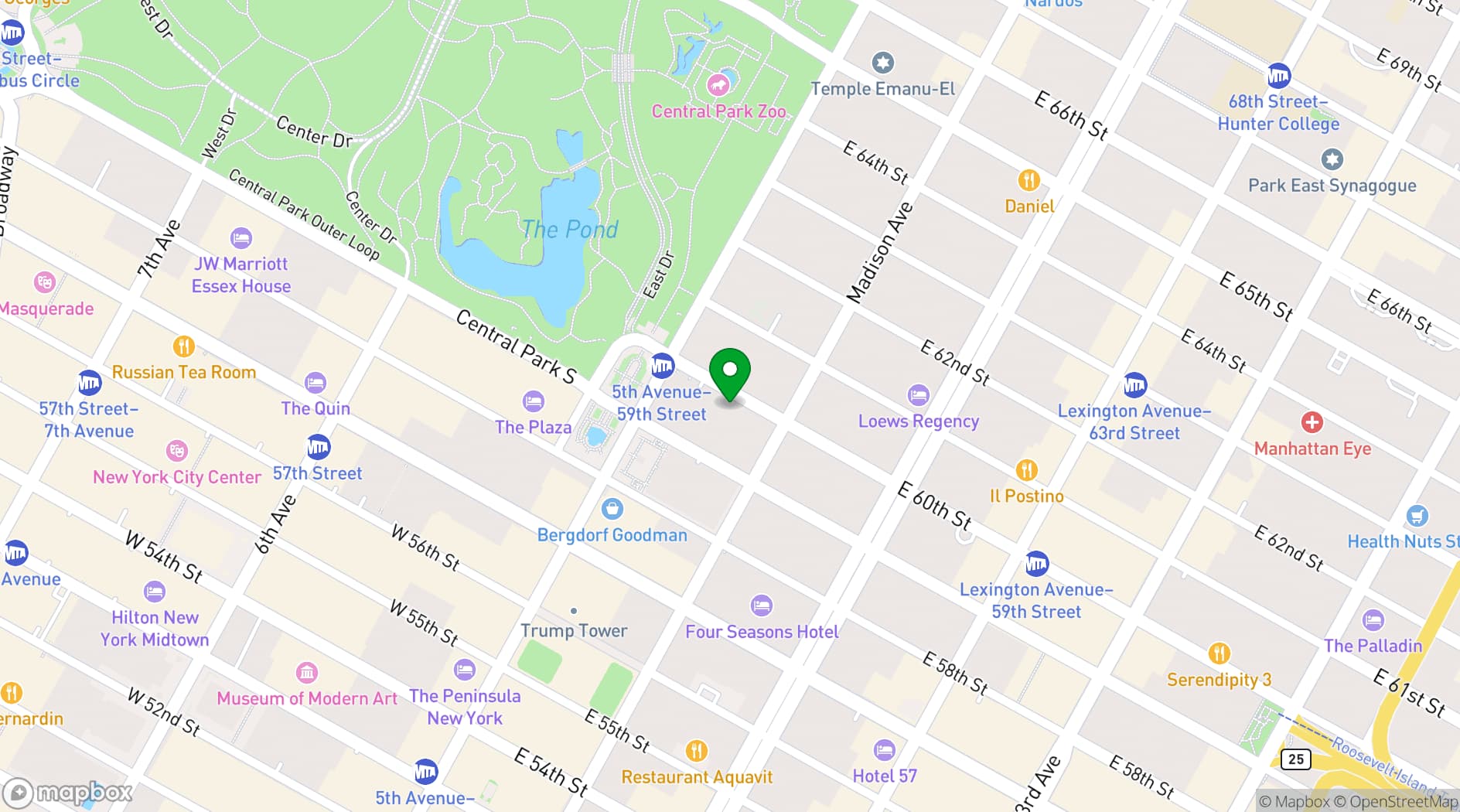 Map showing Avra Madison