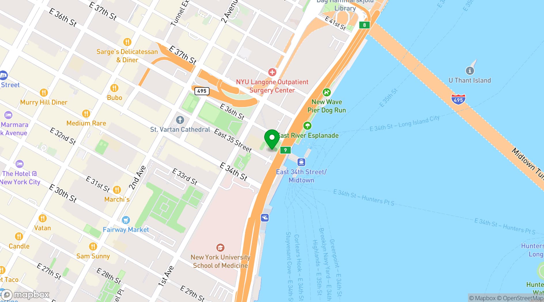 Map showing Hole In The Wall