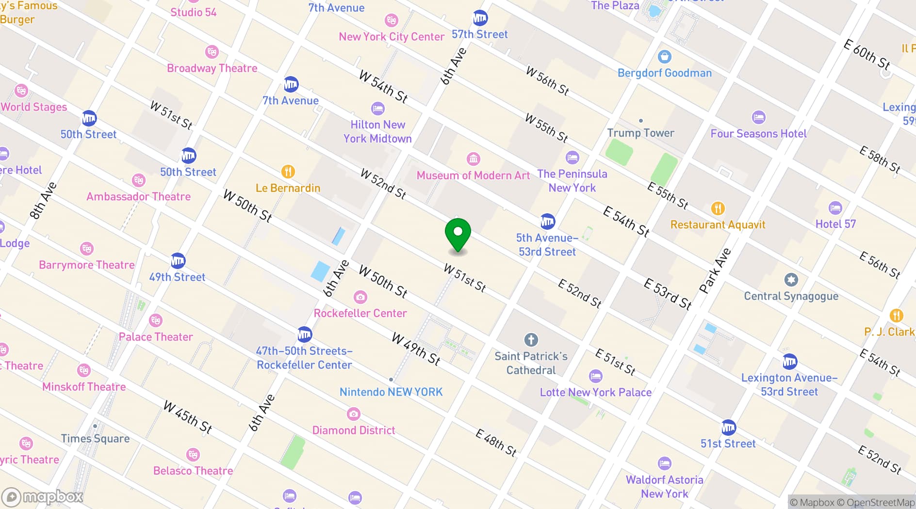 Map showing The Plaza