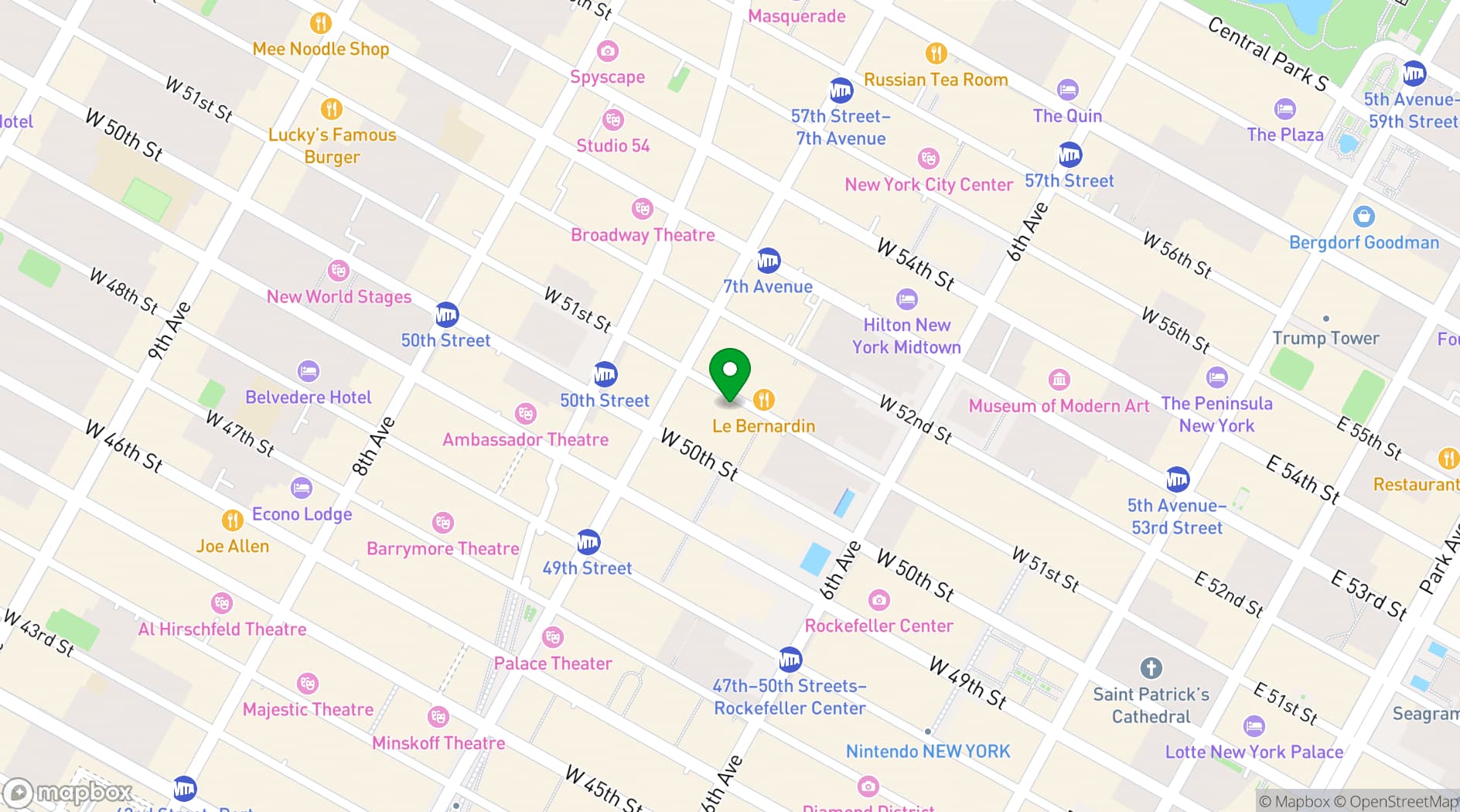 Map showing Manhattan Manor