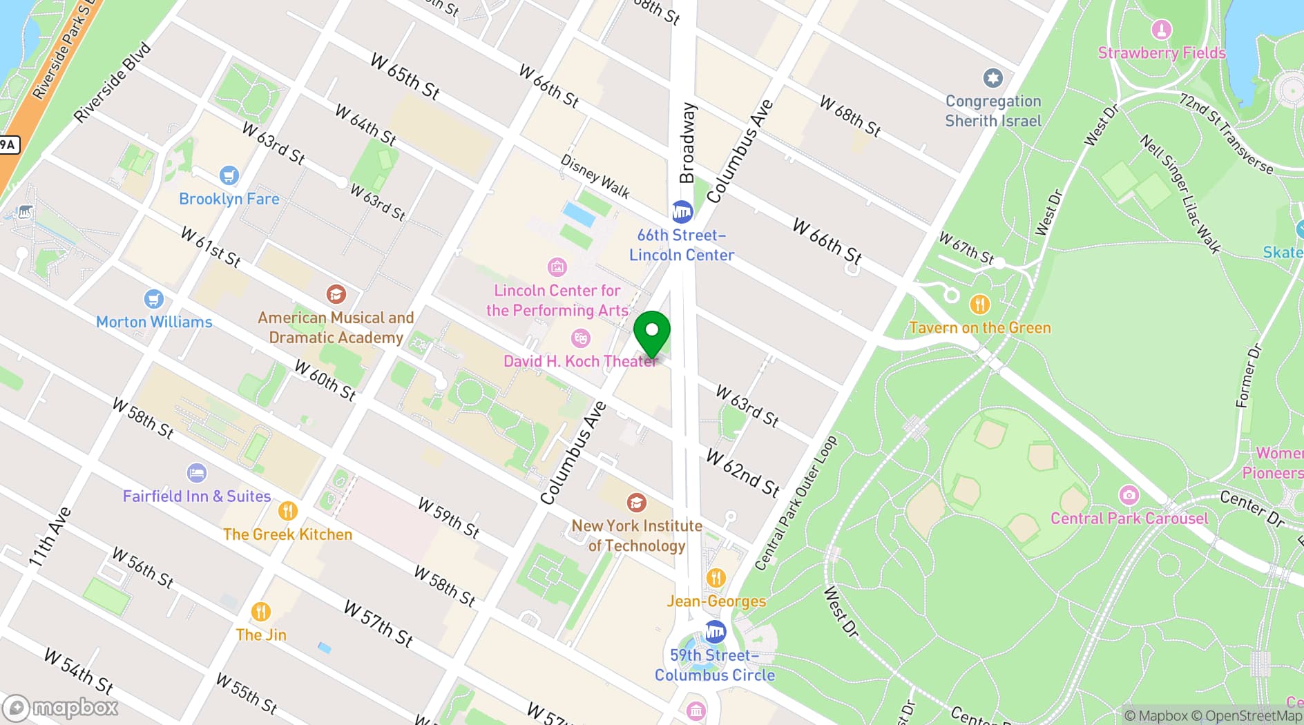 Map showing The Empire Hotel