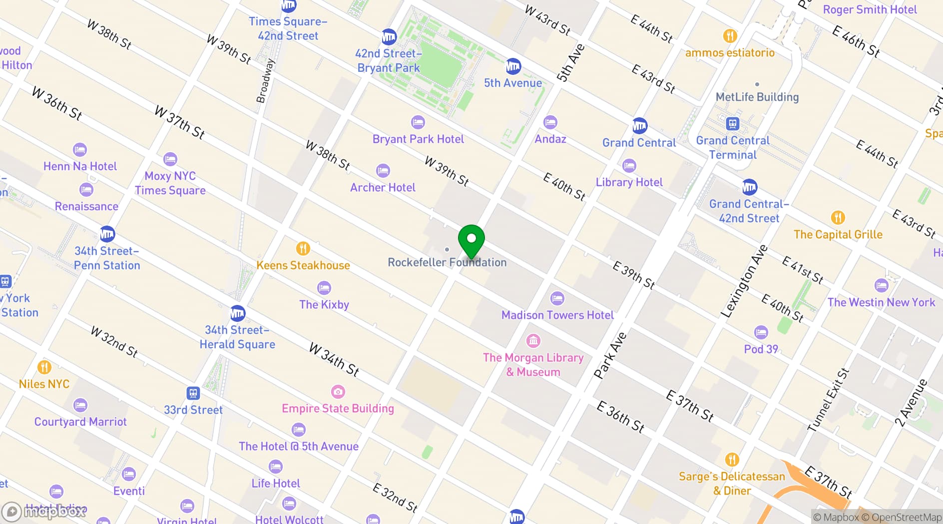 Map showing Center415