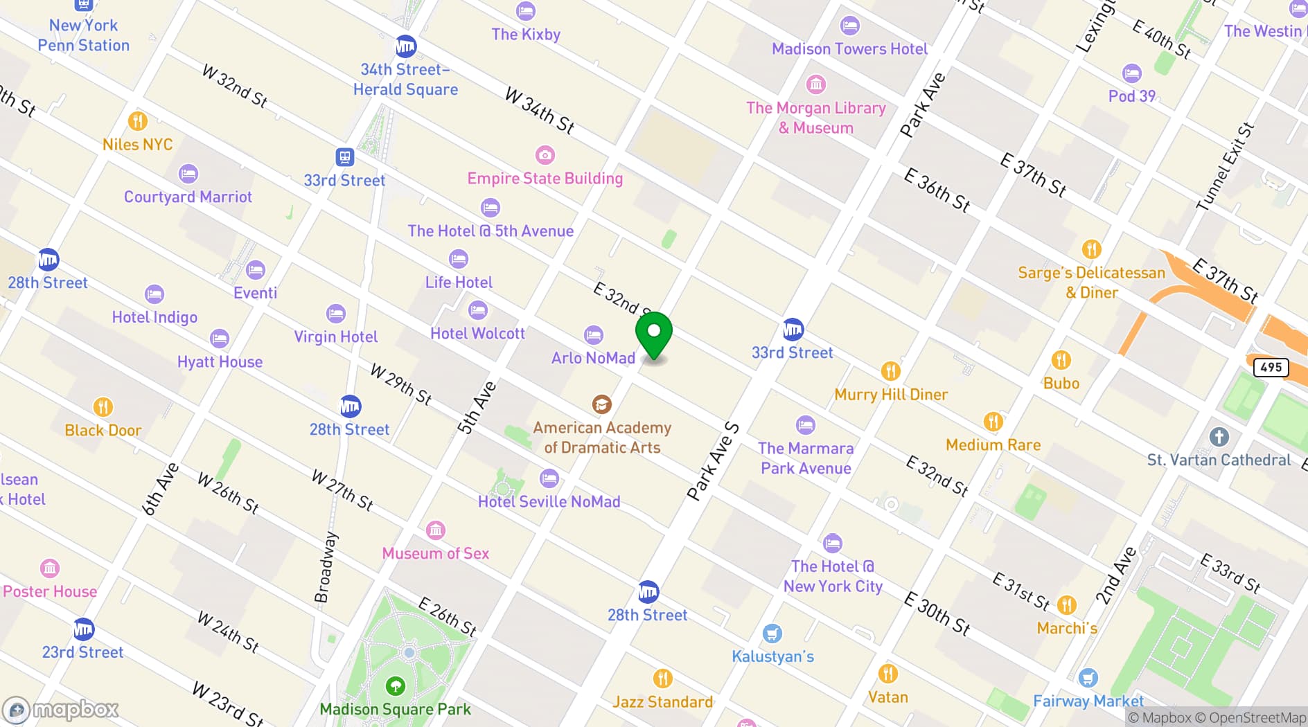 Map showing Blender Workspace