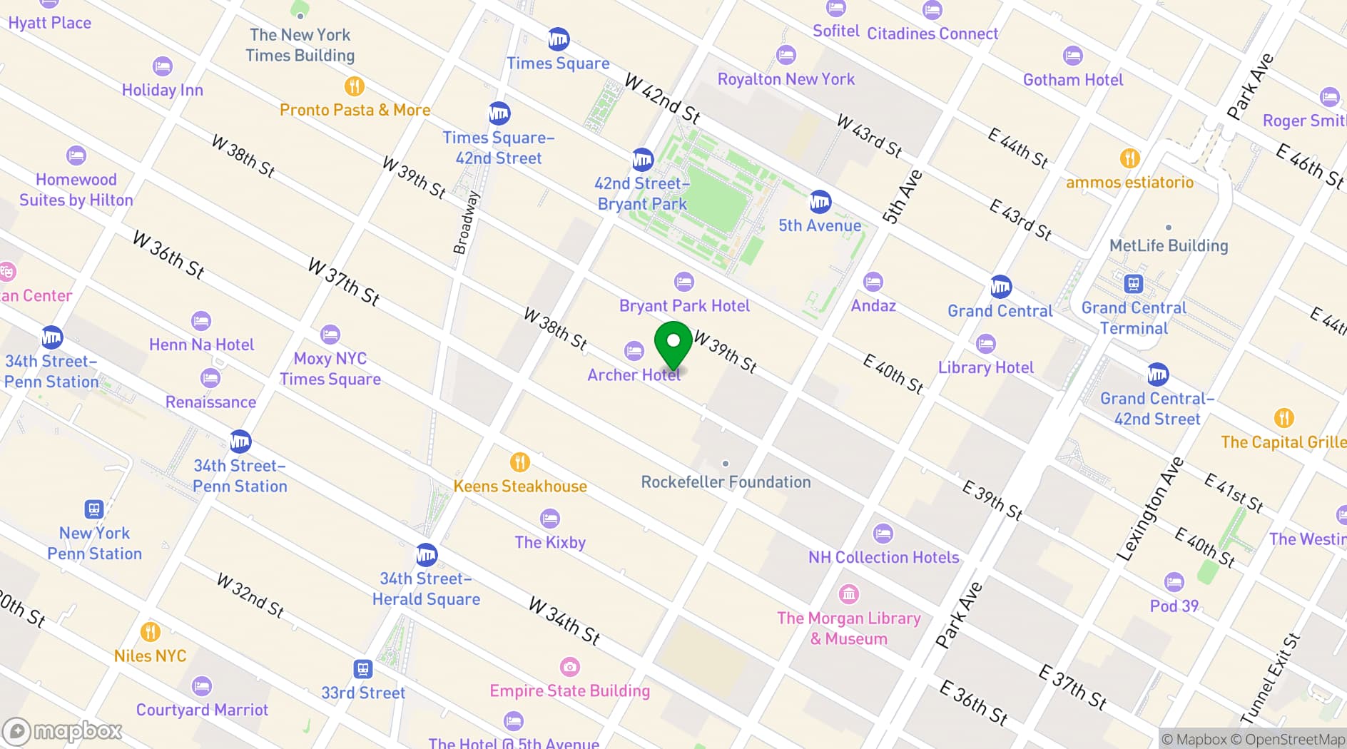 Map showing Isla & Co.