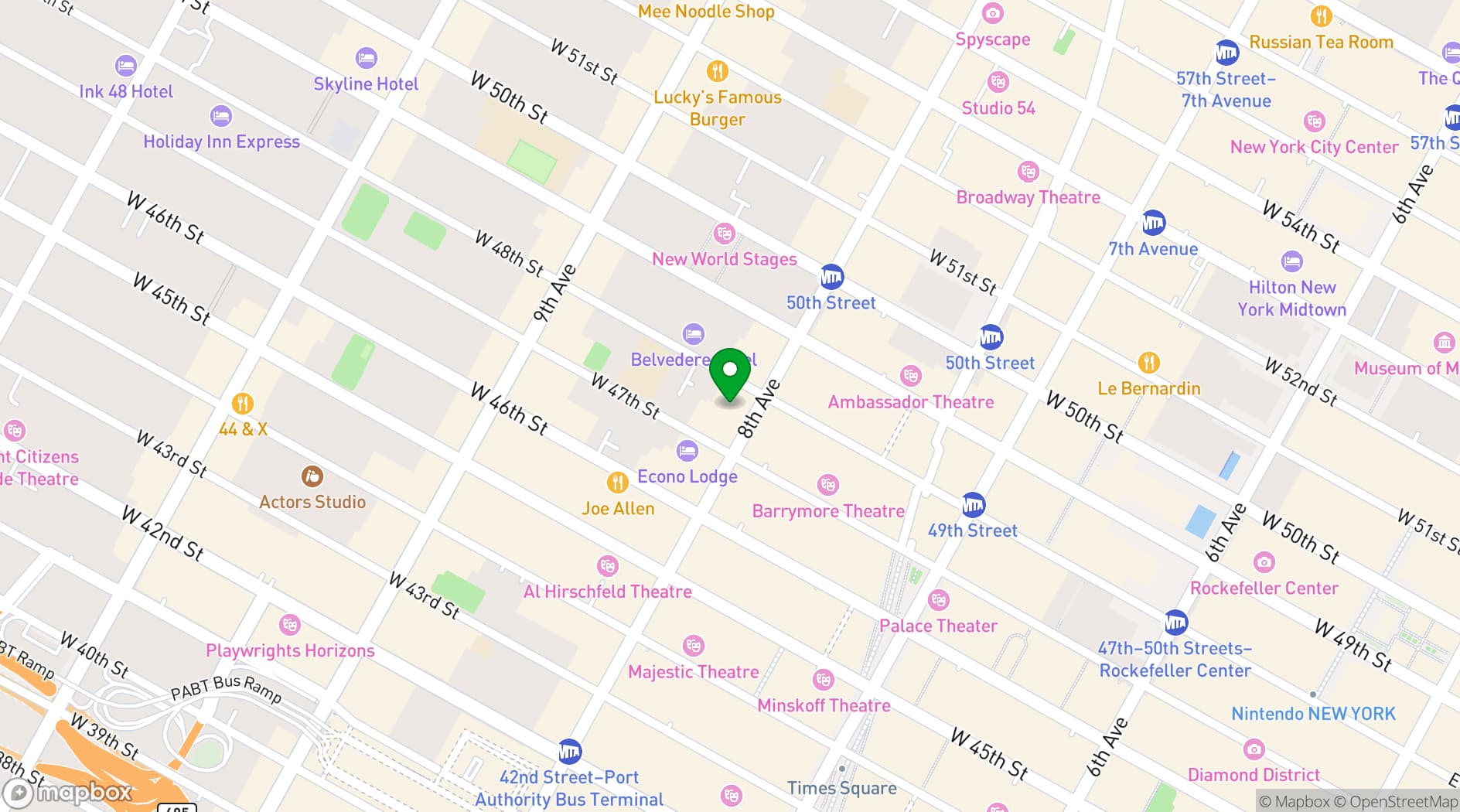 Map showing The Dickens