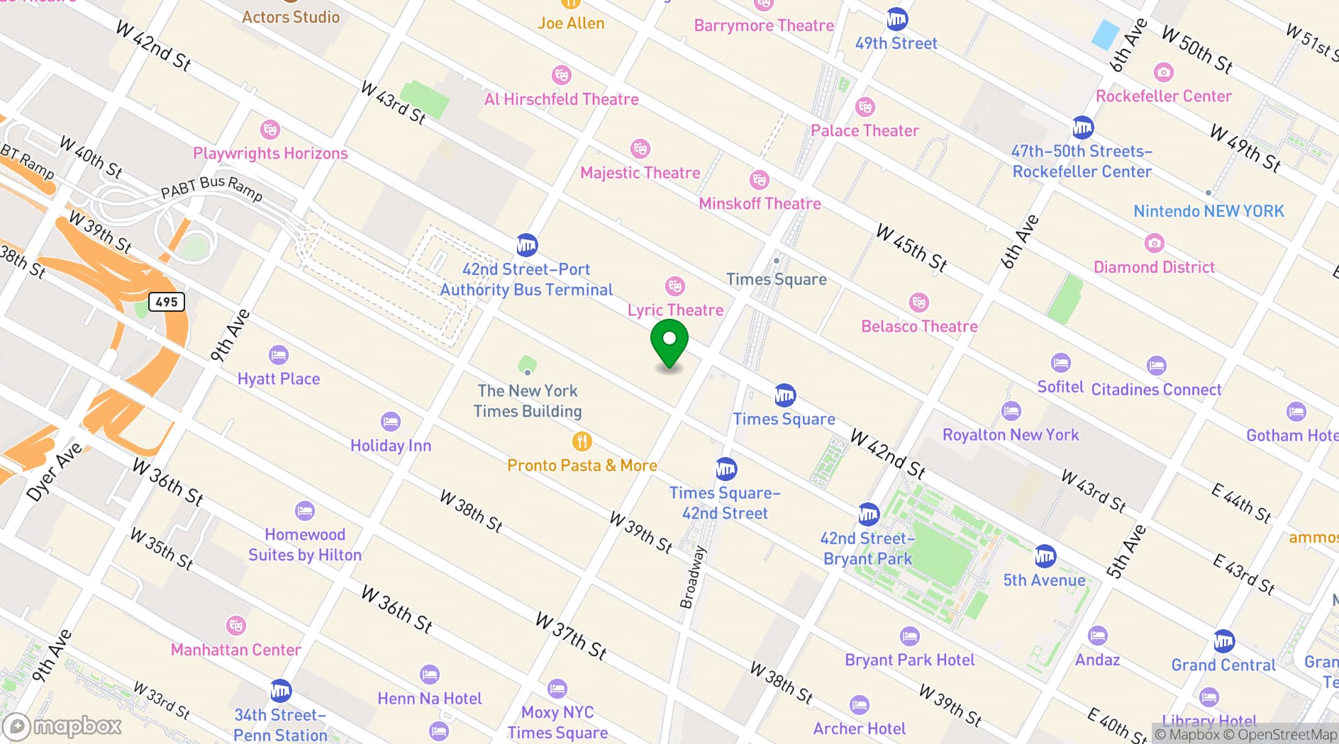 Map showing Venue 42 by Convene