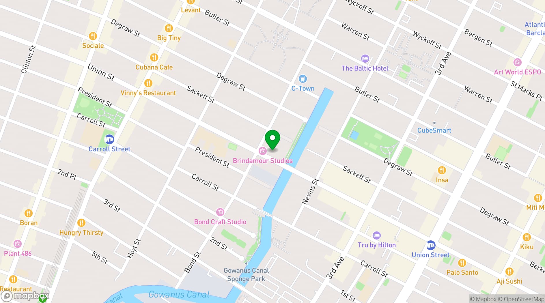 Map showing 501 Union
