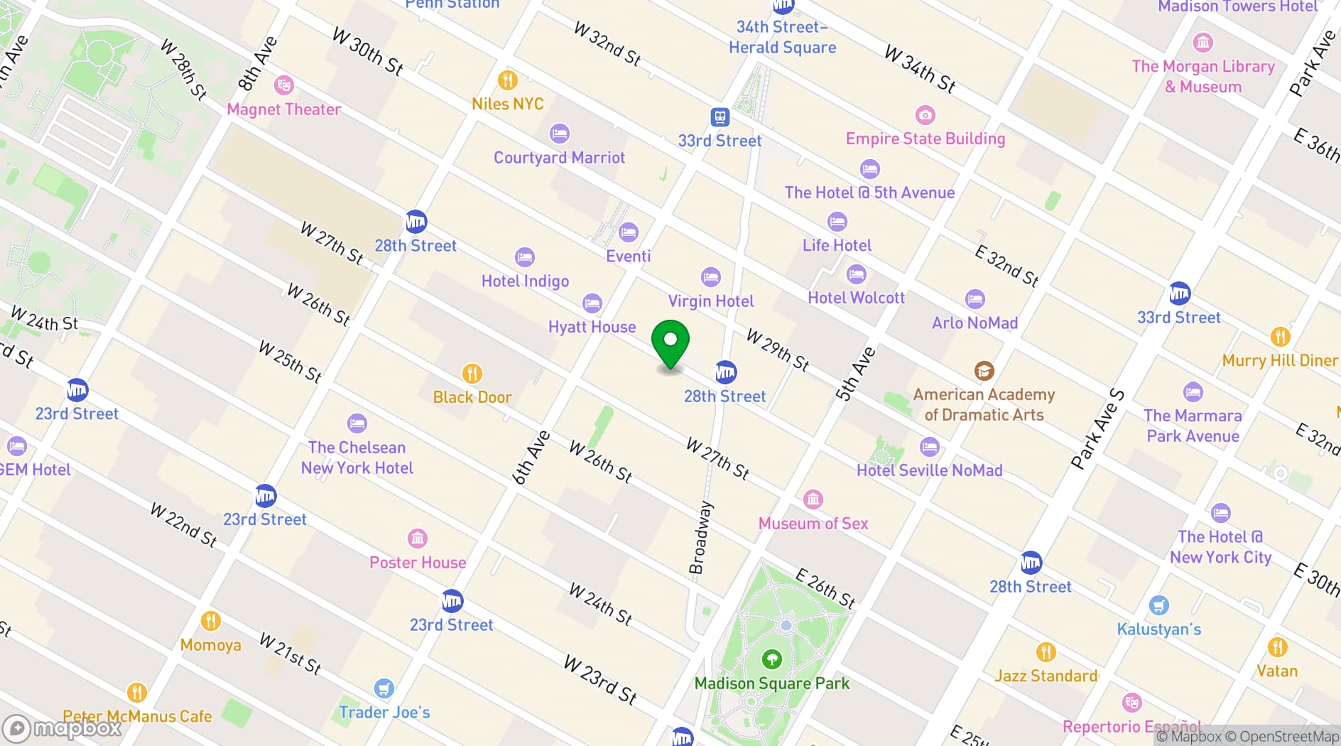 Map showing Pergola