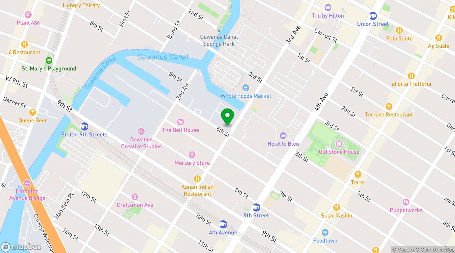 Map showing Super Secret Arts