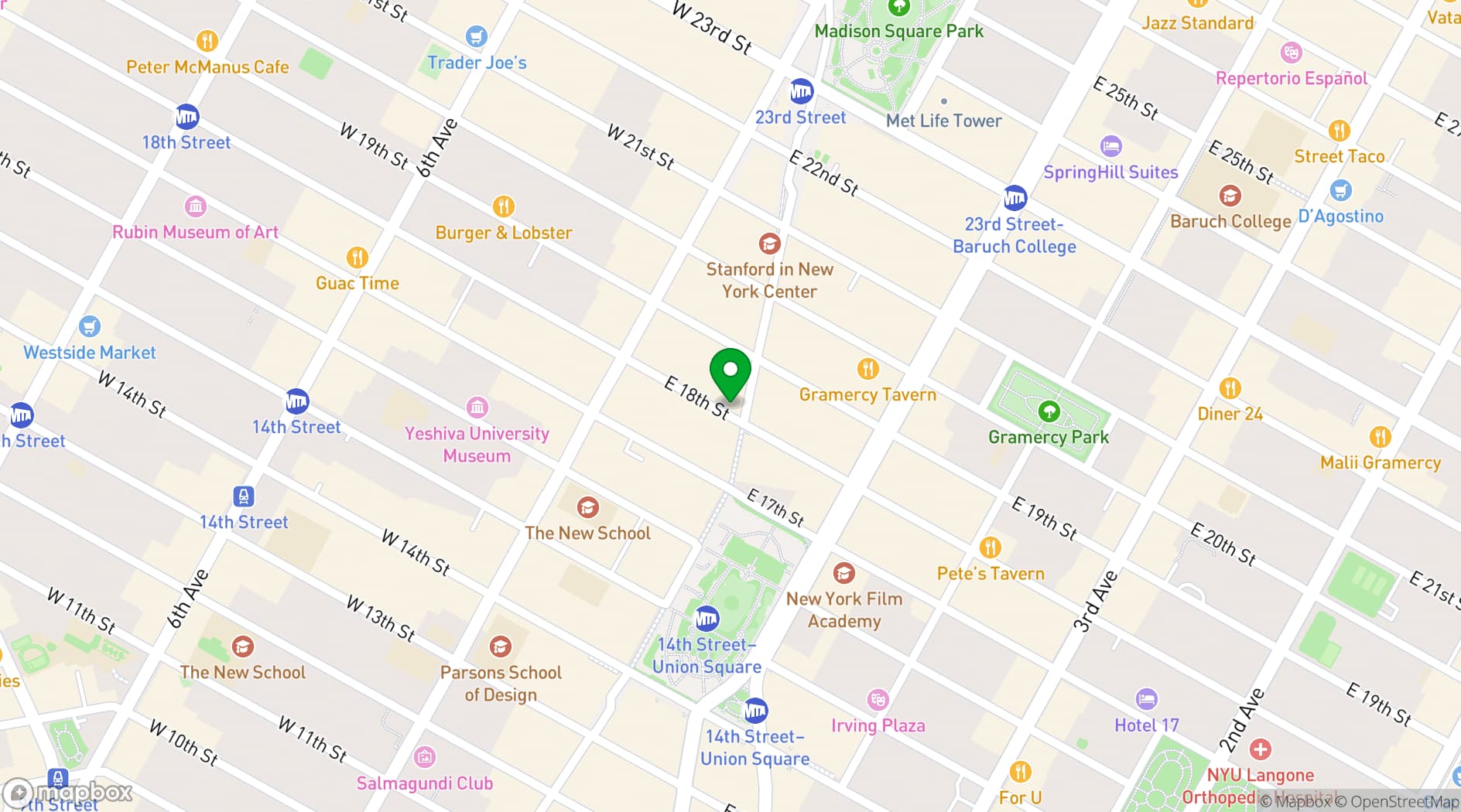 Map showing The Sixth Floor Loft
