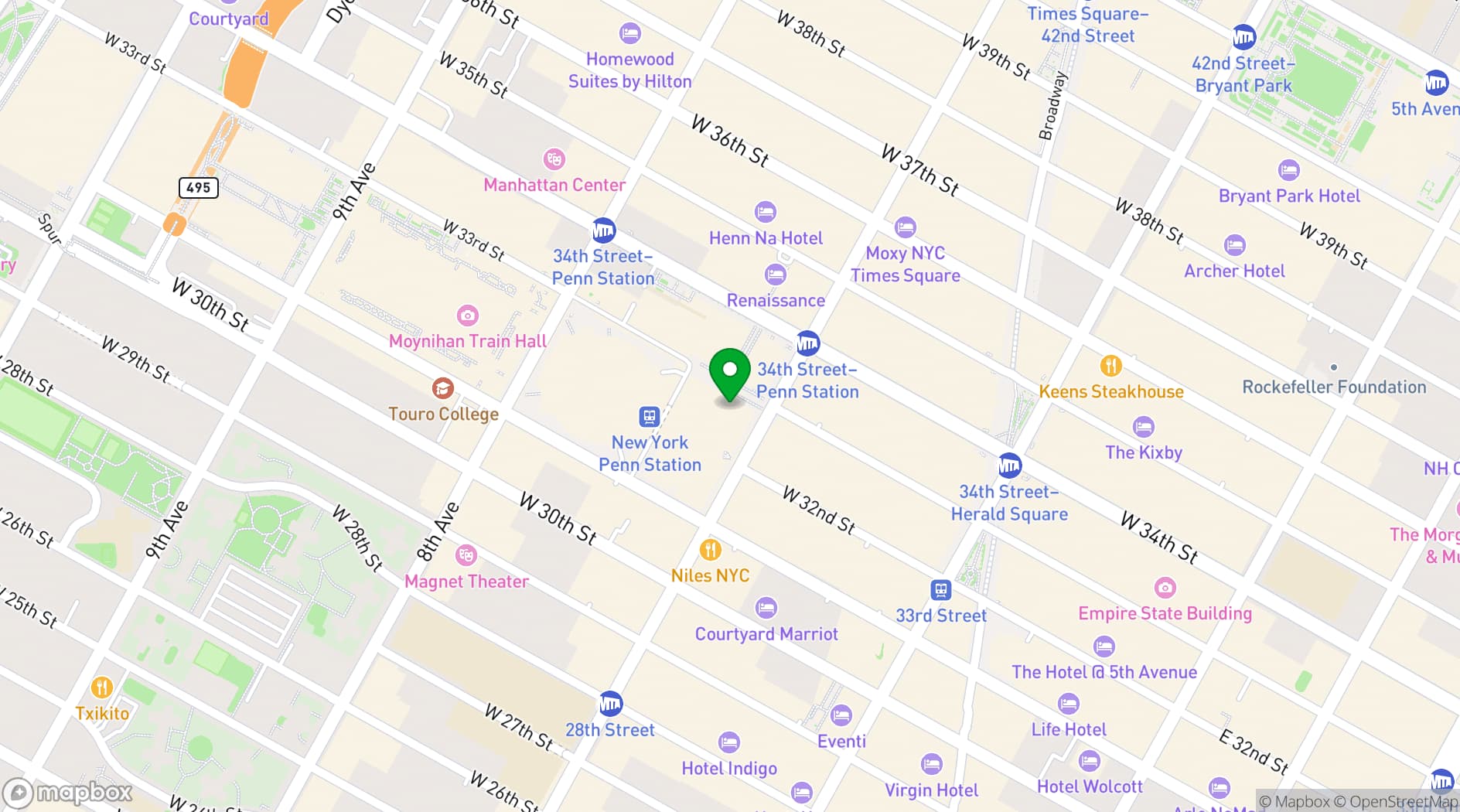 Map showing The Dynamo Room
