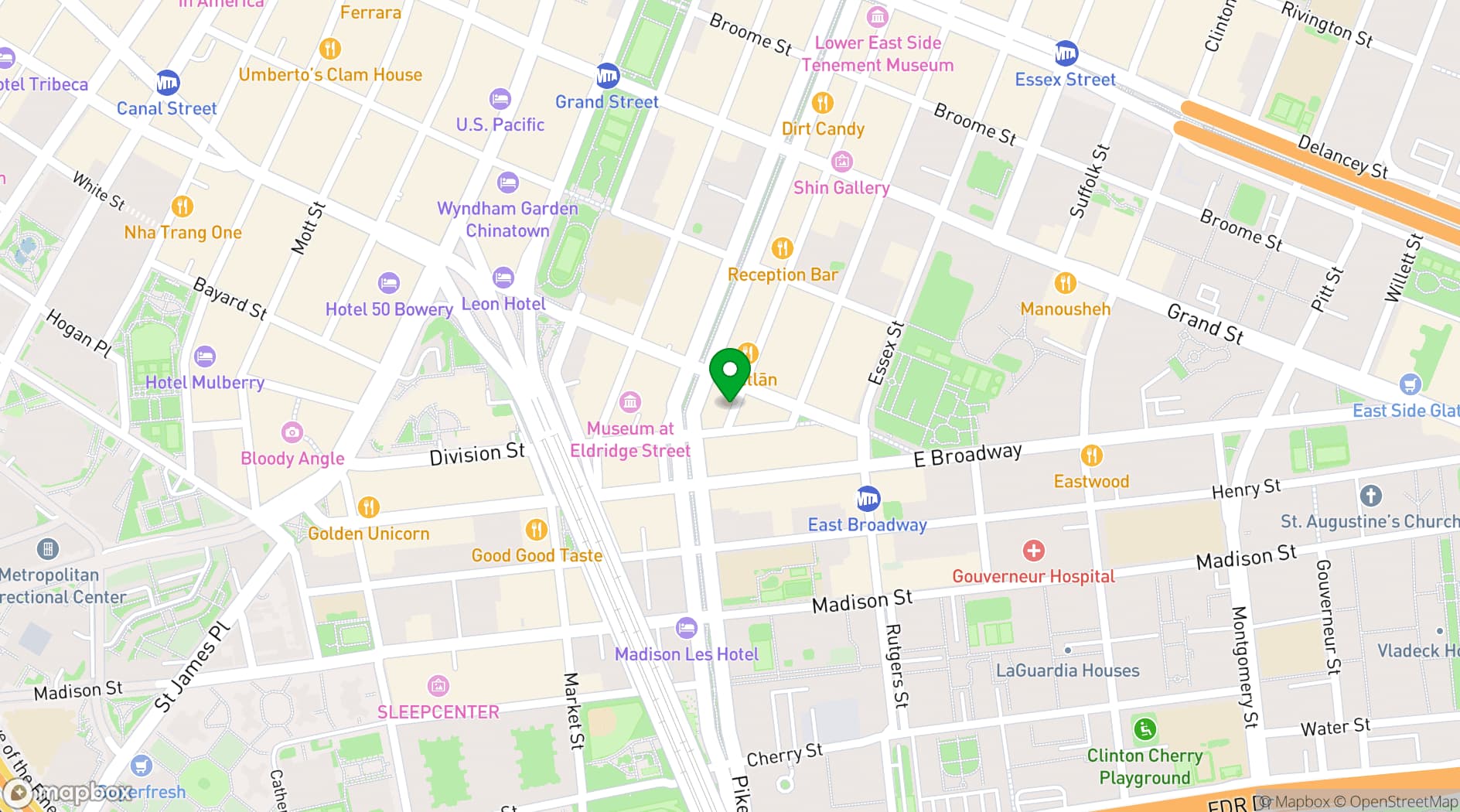 Map showing Nine Orchard