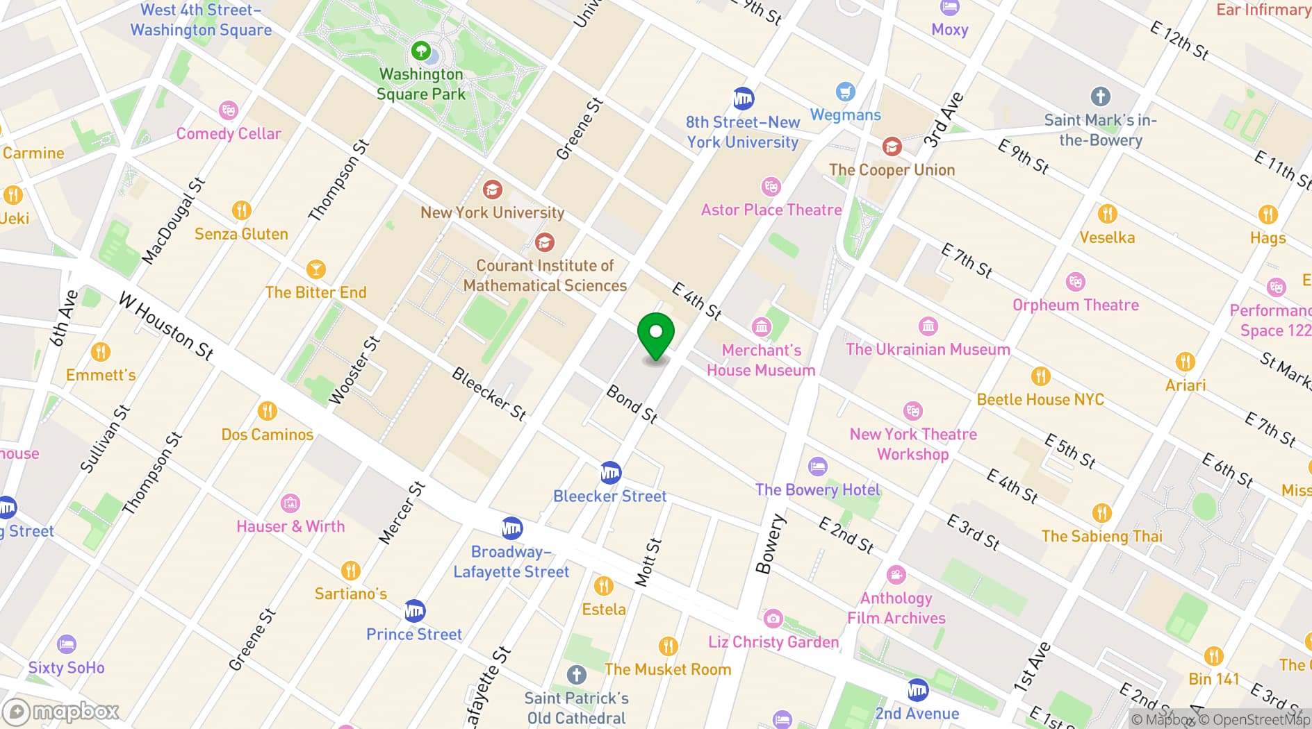 Map showing ATLA NOHO