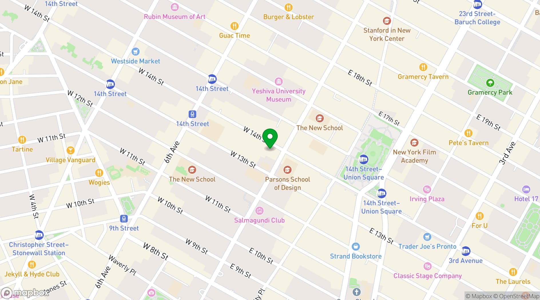 Map showing Manhattan Penthouse