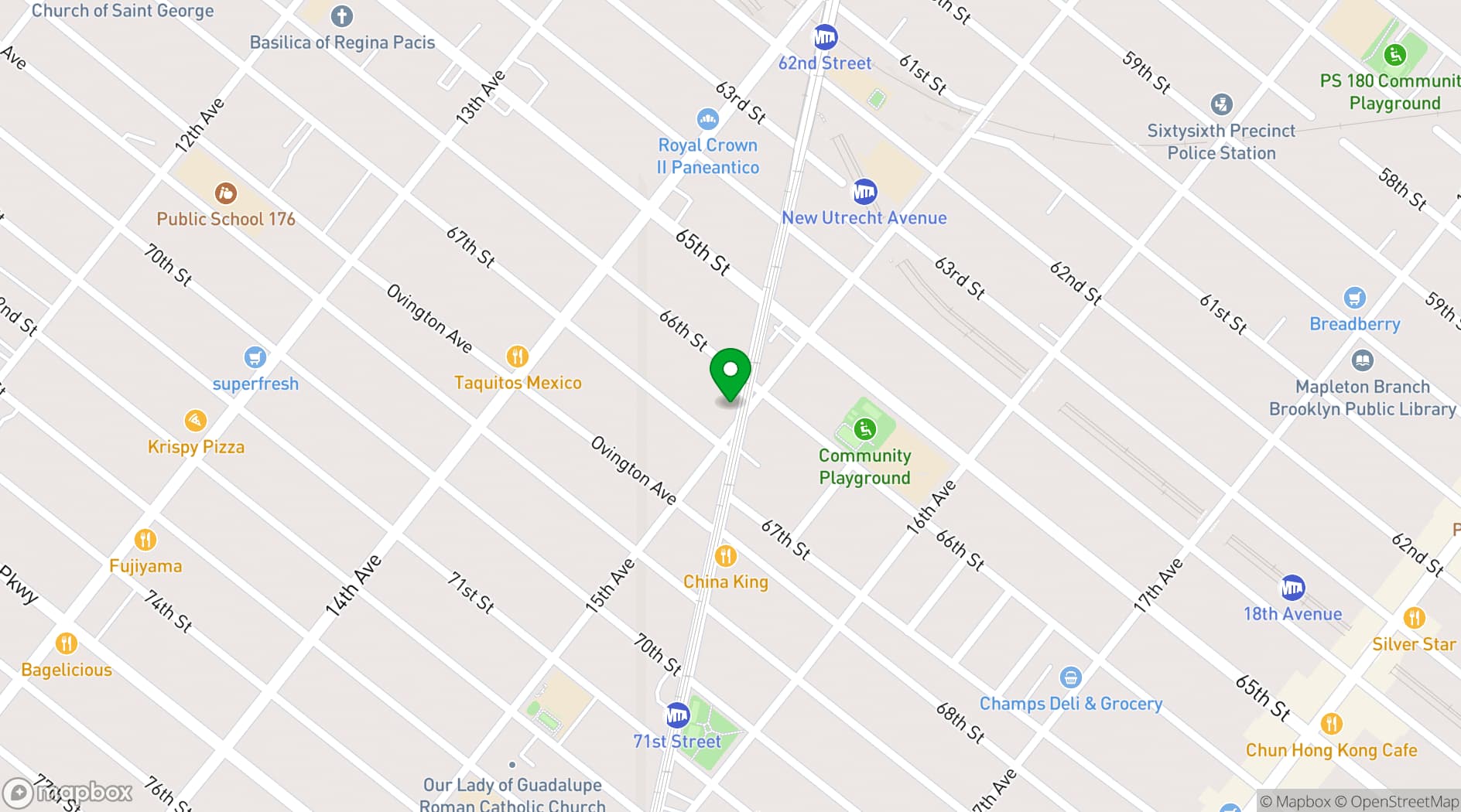 Map showing B66 Club