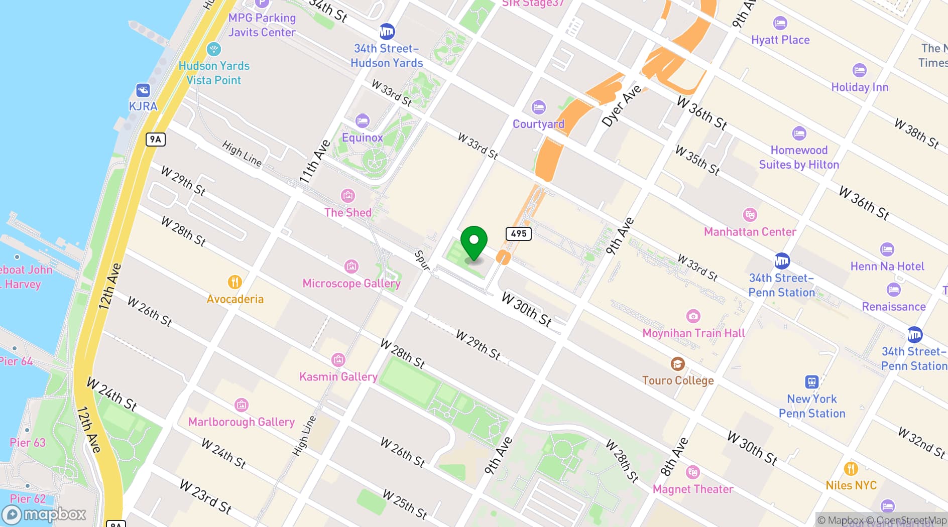 Map showing The Studios at Daylight