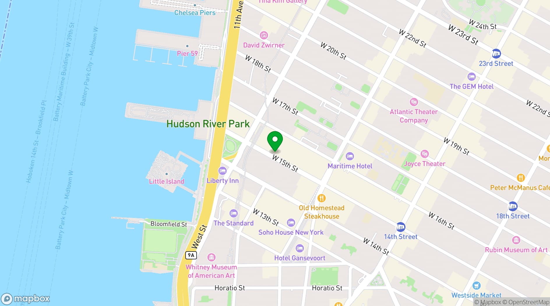 Map showing ARTECHOUSE