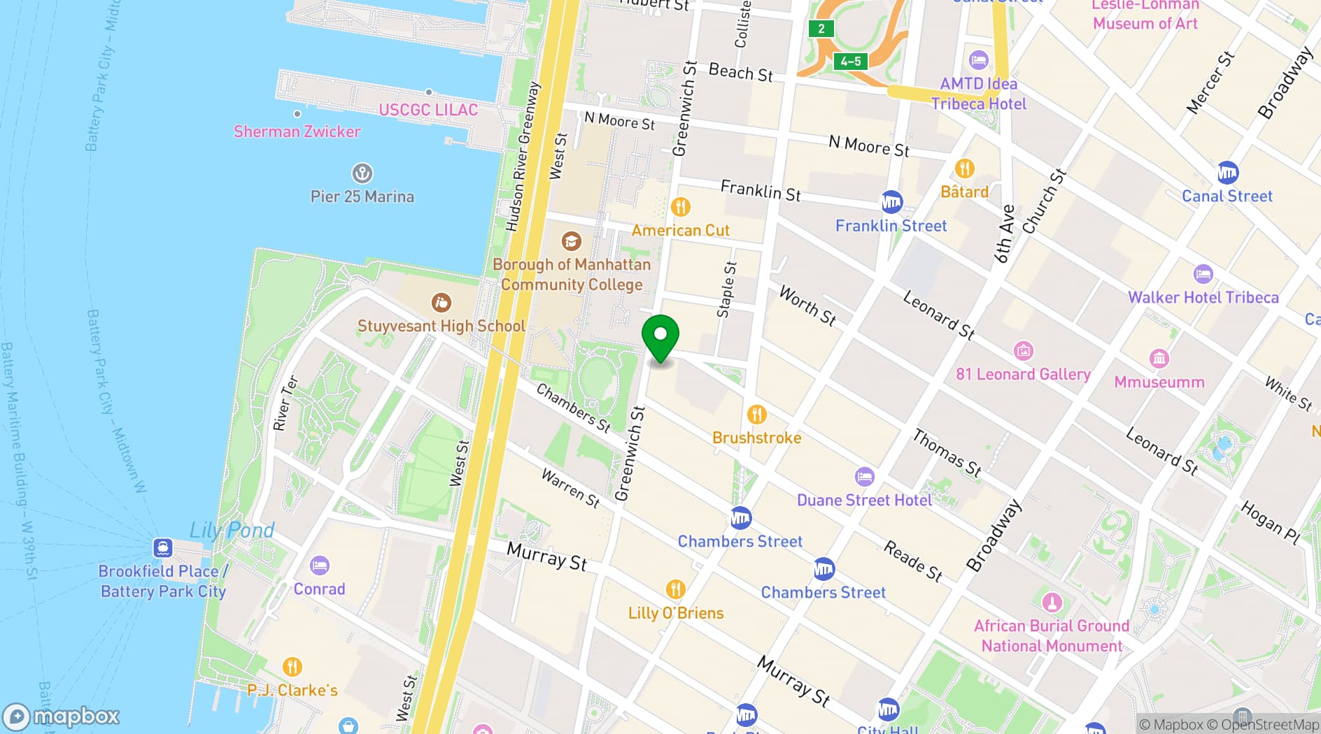 Map showing Gigino Trattoria