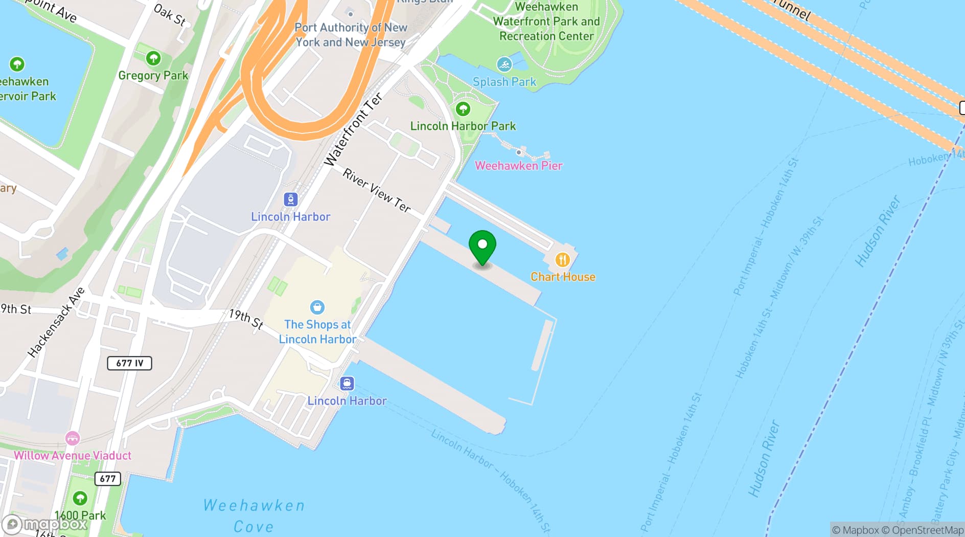 Map showing Smooth Sailing Celebrations