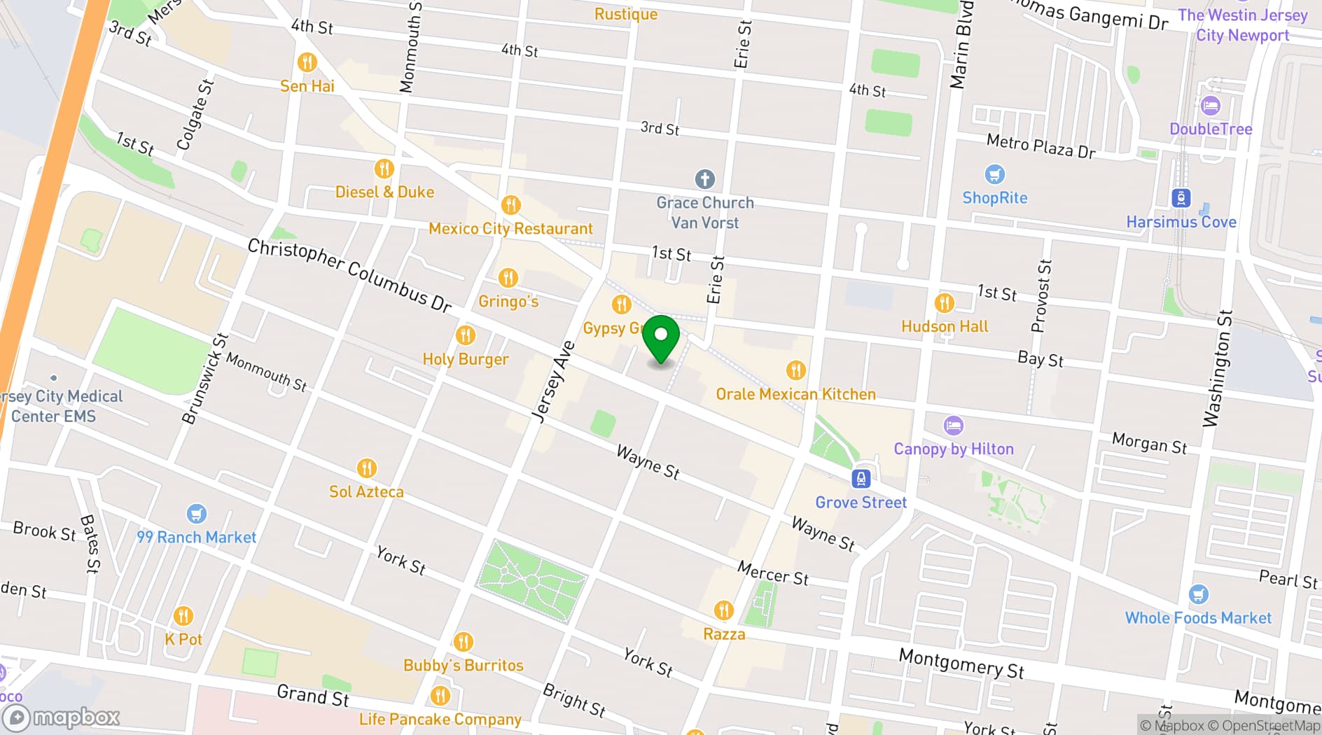 Map showing Barcade
