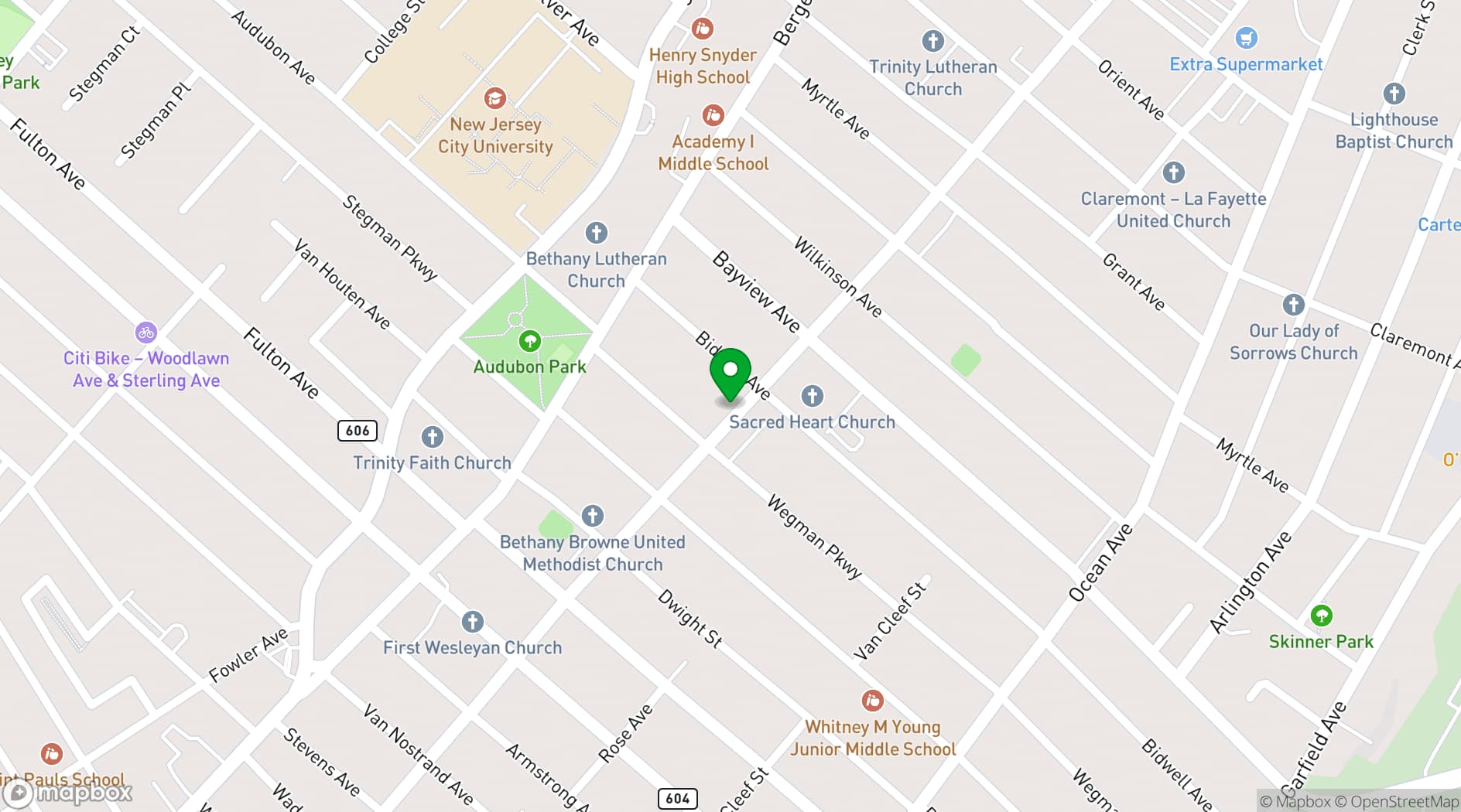 Map showing Kingston's Studio Event Venue