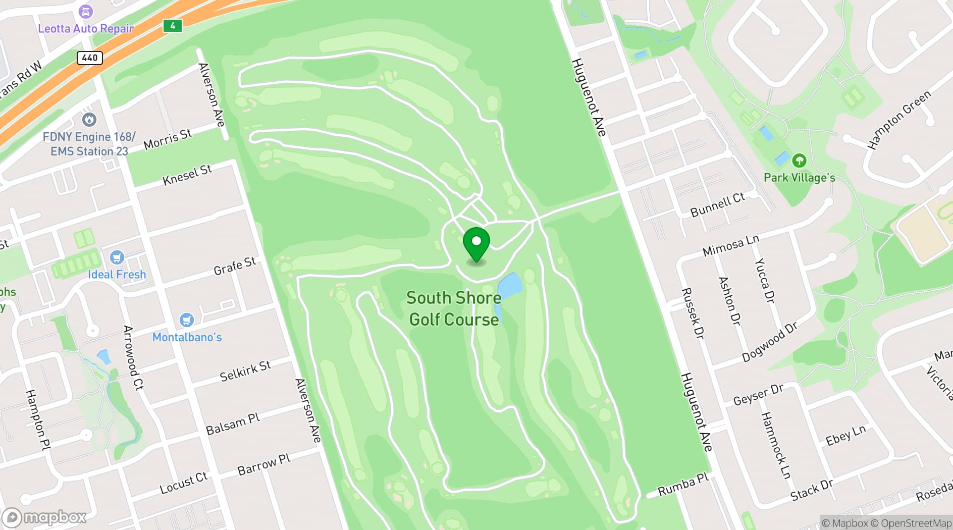 Map showing Grand Oaks Country Club