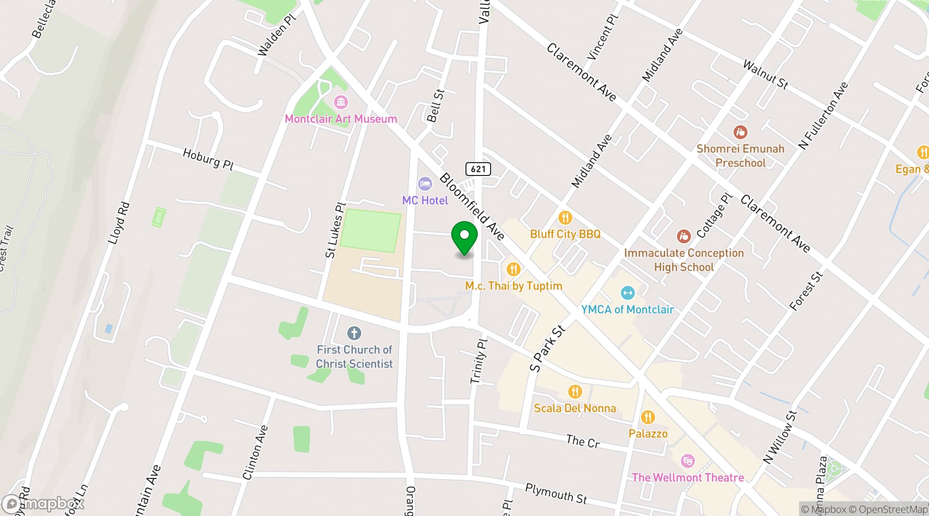 Map showing 28 Valley Road