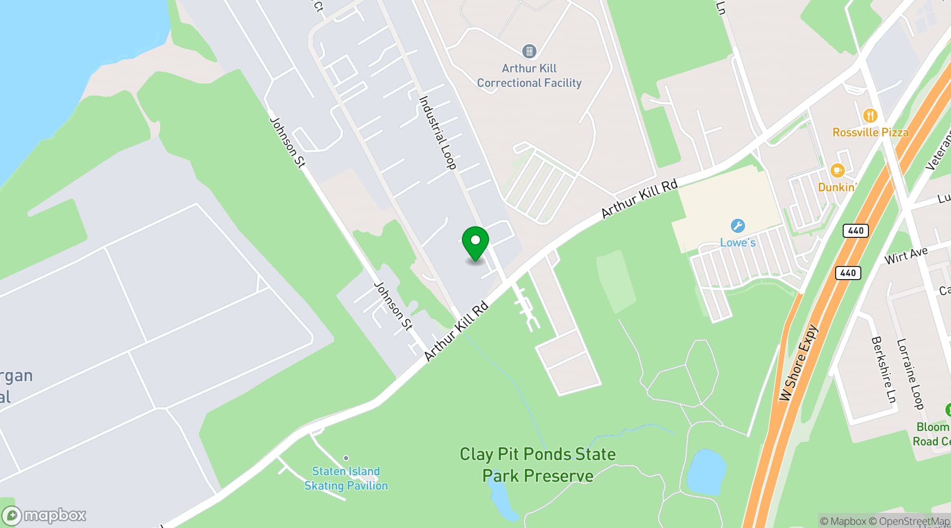 Map showing Ten's Cabaret