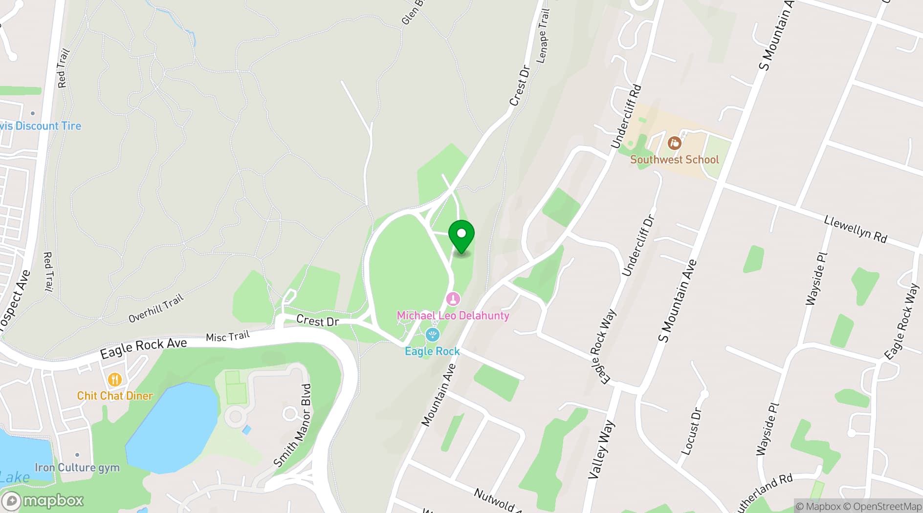 Map showing The Highlawn