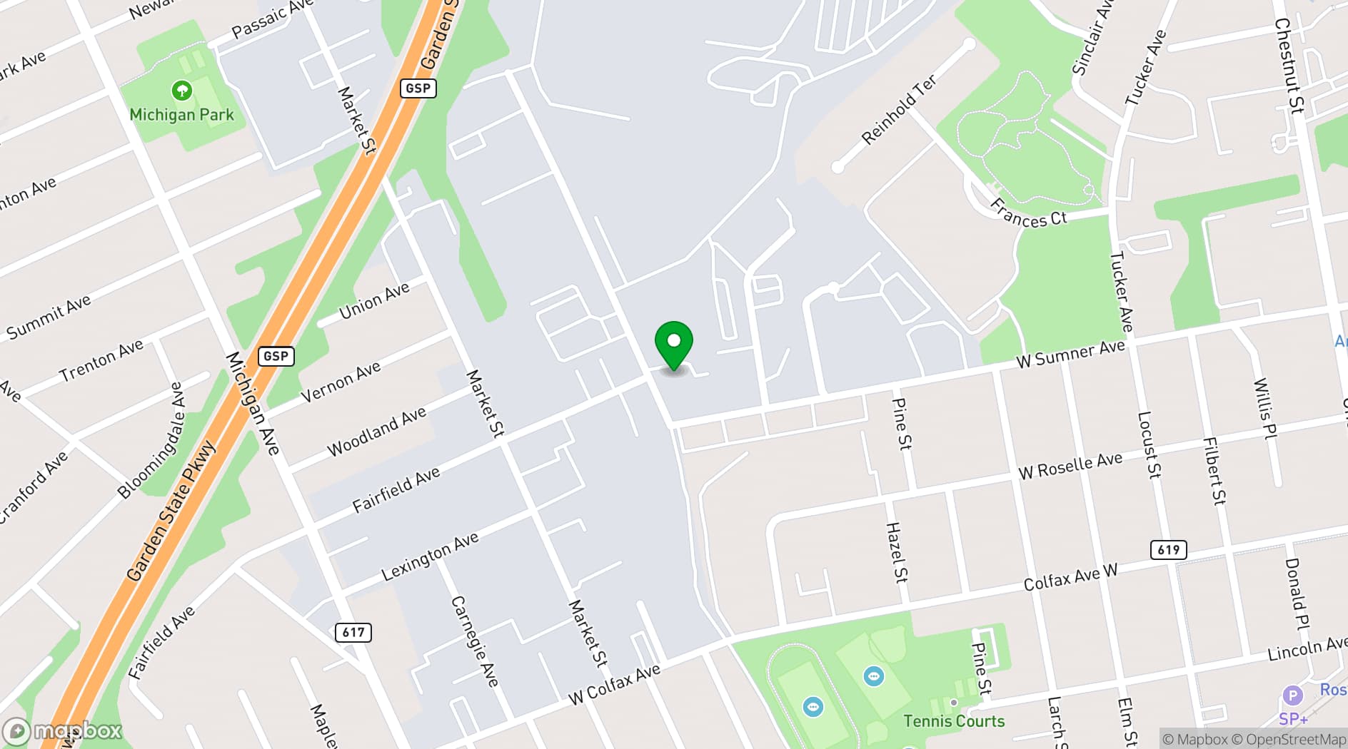Map showing La Campagnola Italian Restaurant