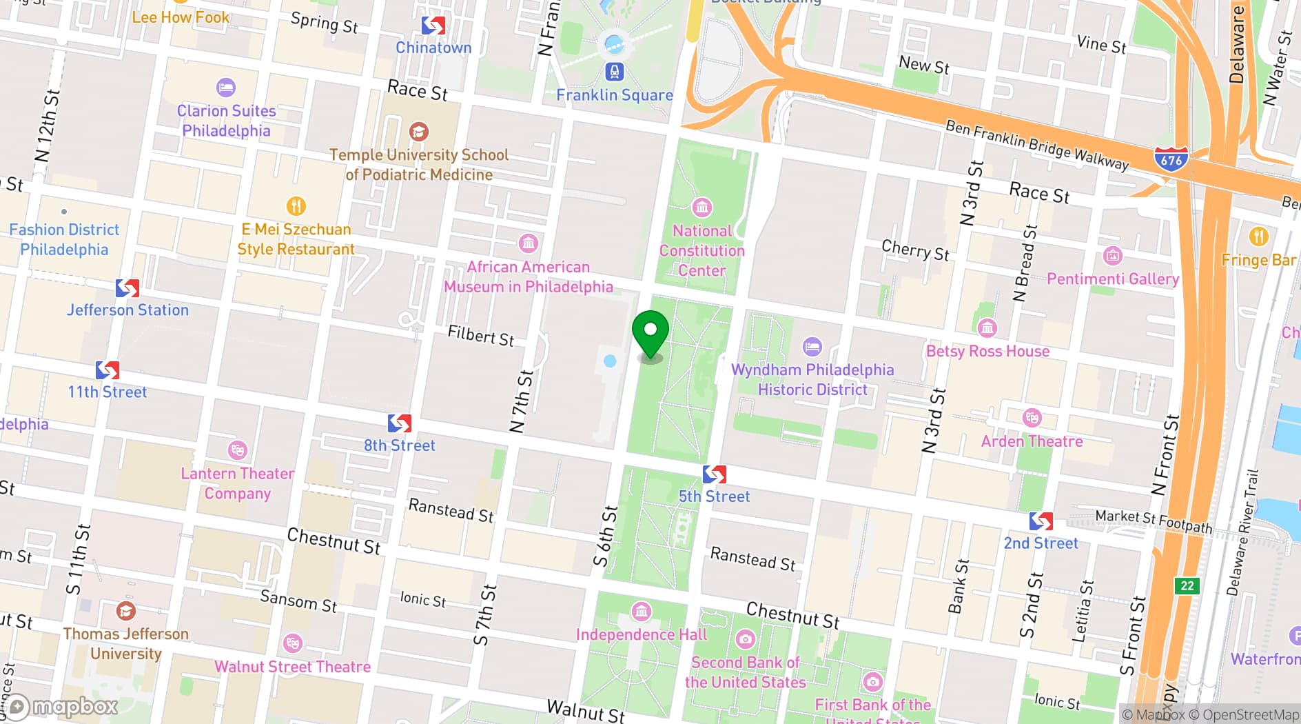 Map showing Liberty View