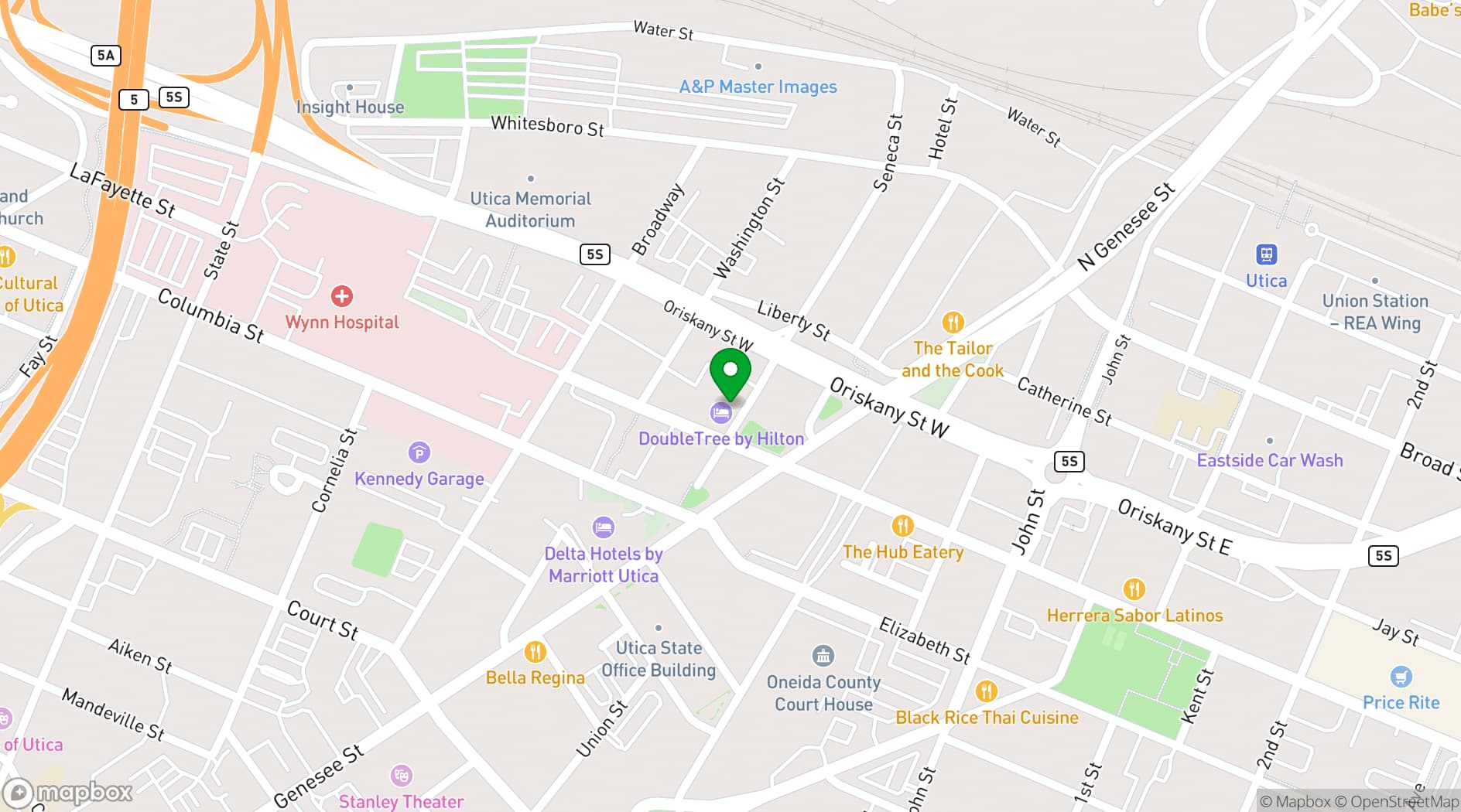 Map showing Iconic