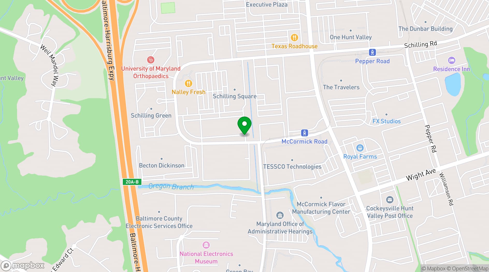 Map showing Delta by Marriott