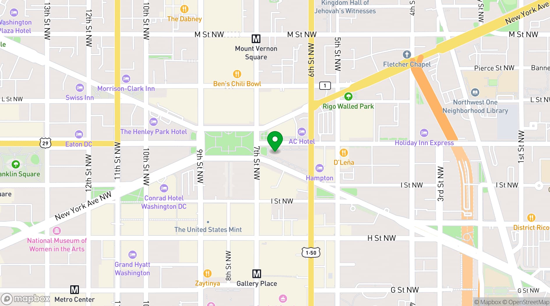 Map showing RPM Italian D.C.