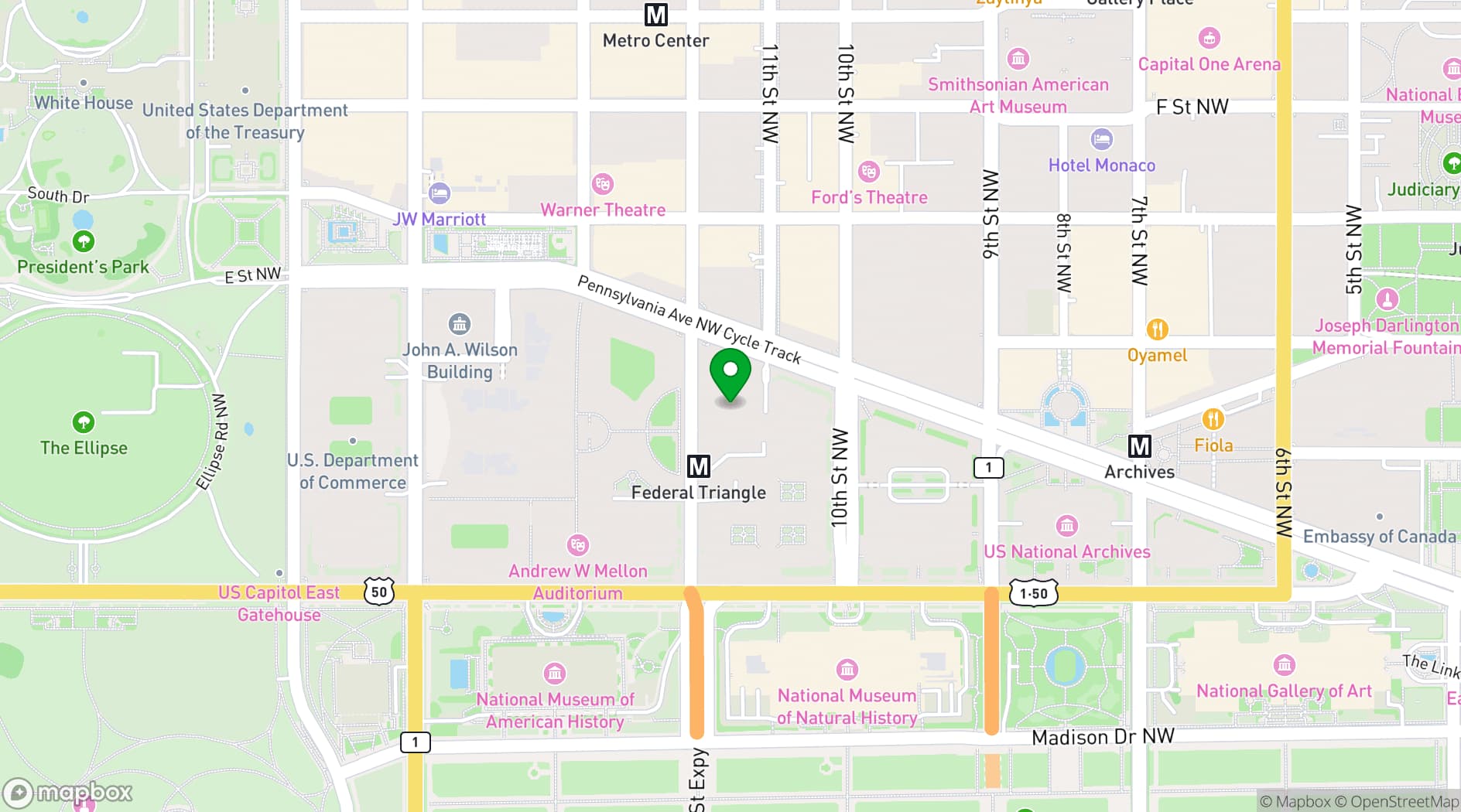 Map showing Waldfor Astoria