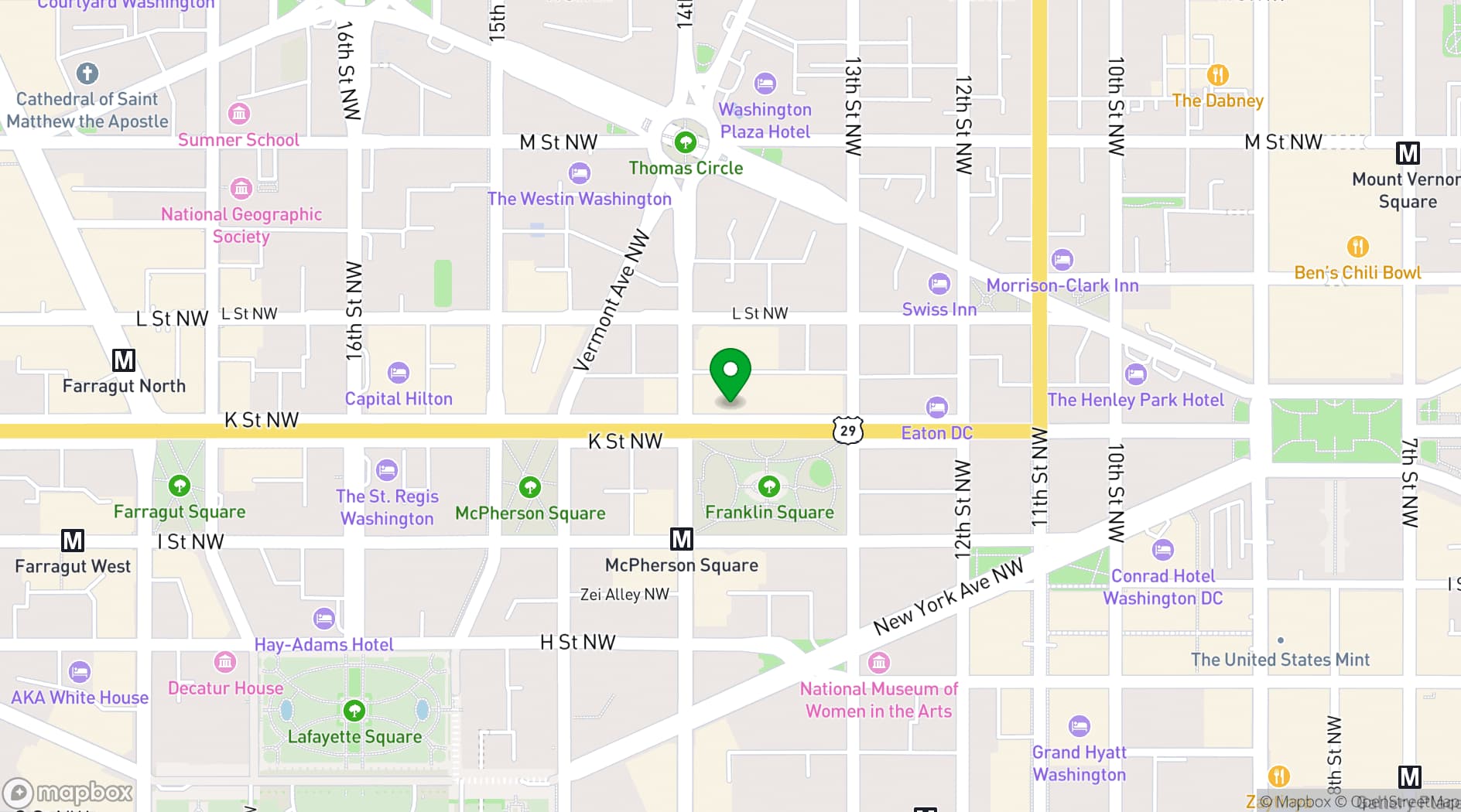 Map showing Sphinx on K