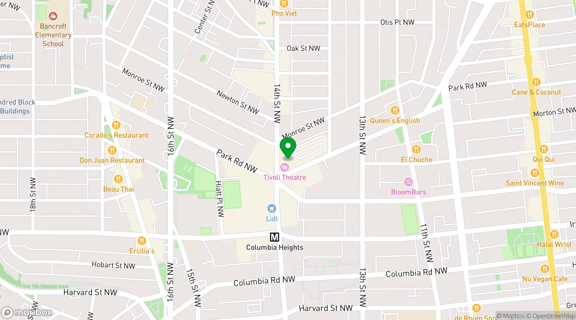 Map showing GALA Theatre