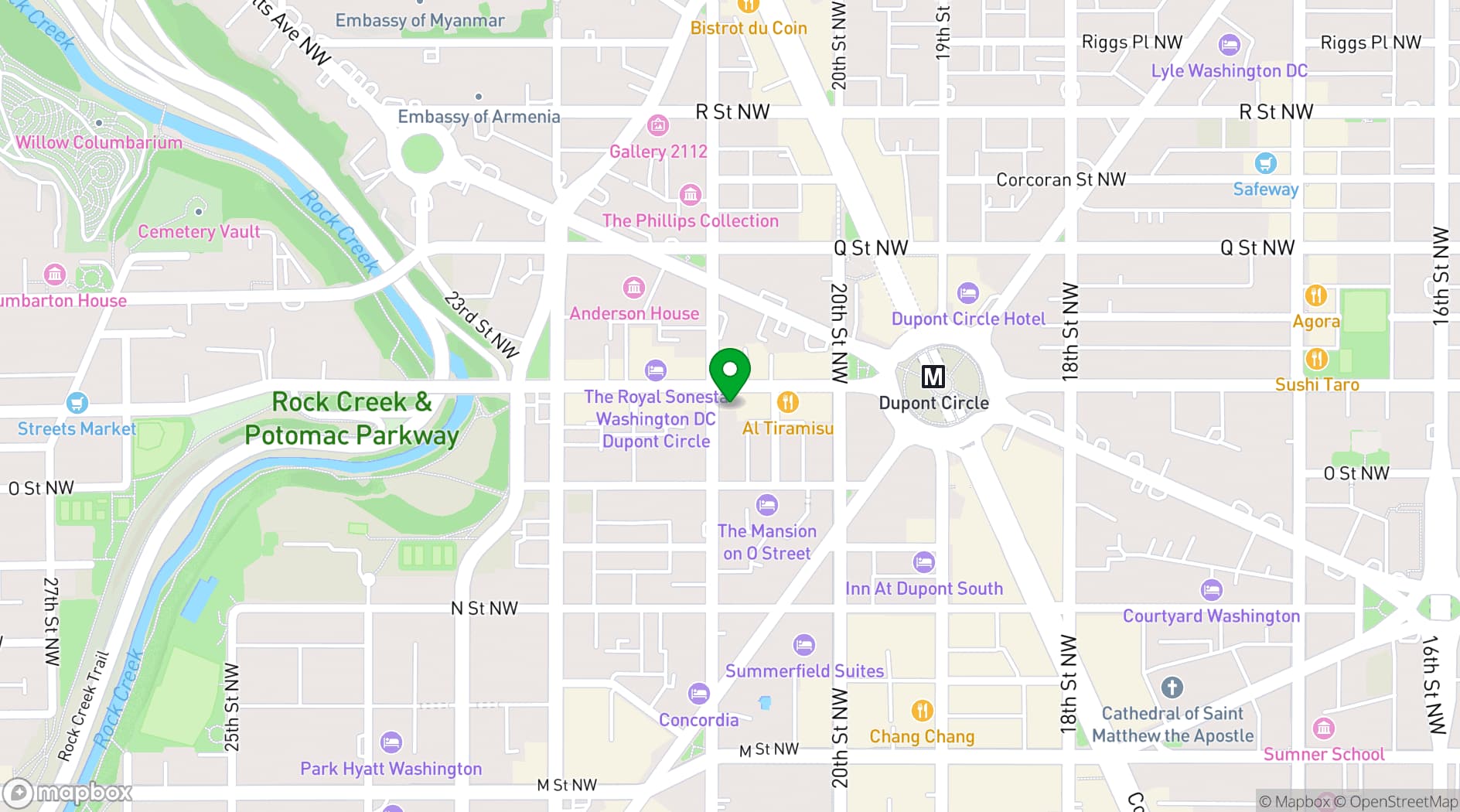 Map showing Emissary