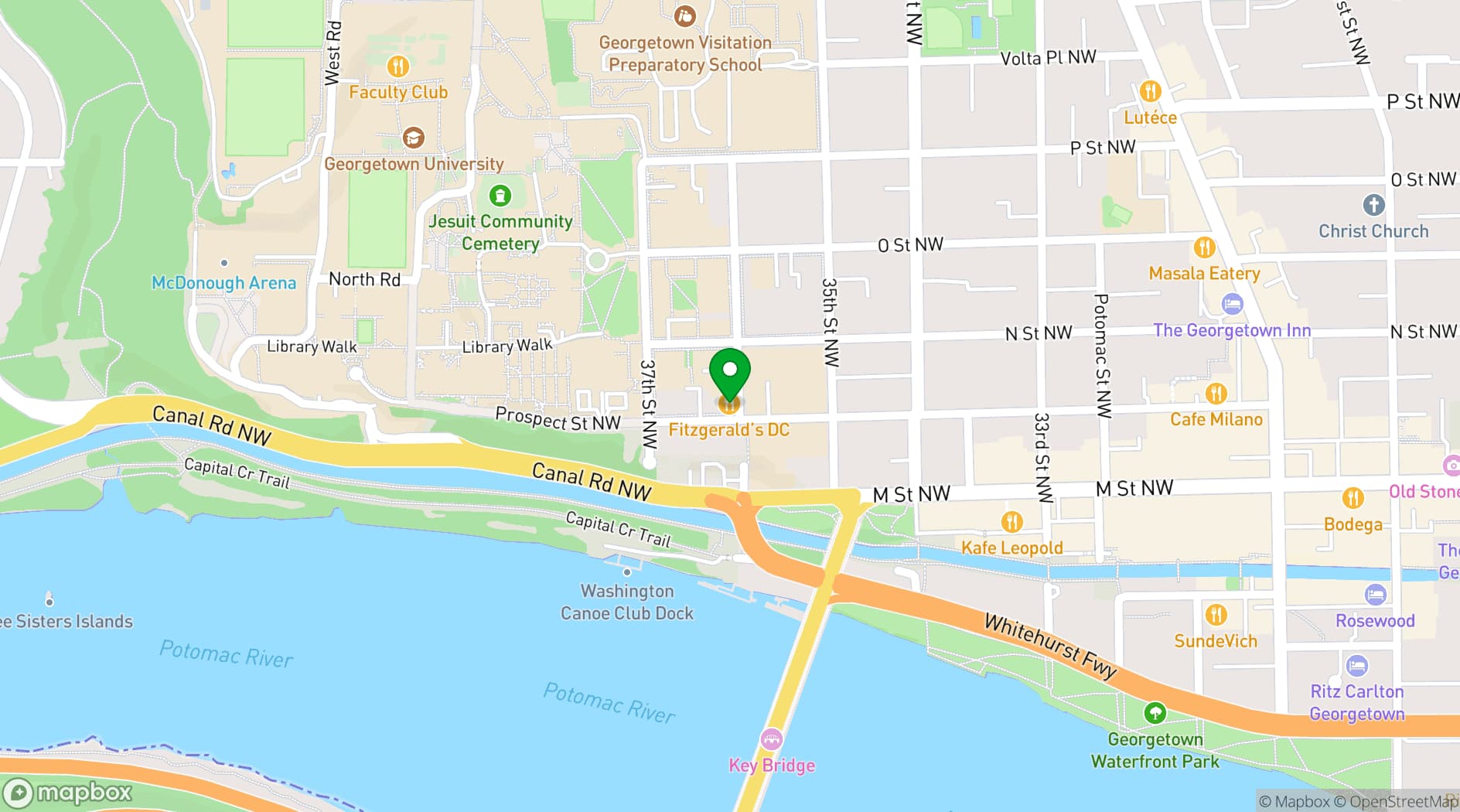 Map showing 1789 Restaurant