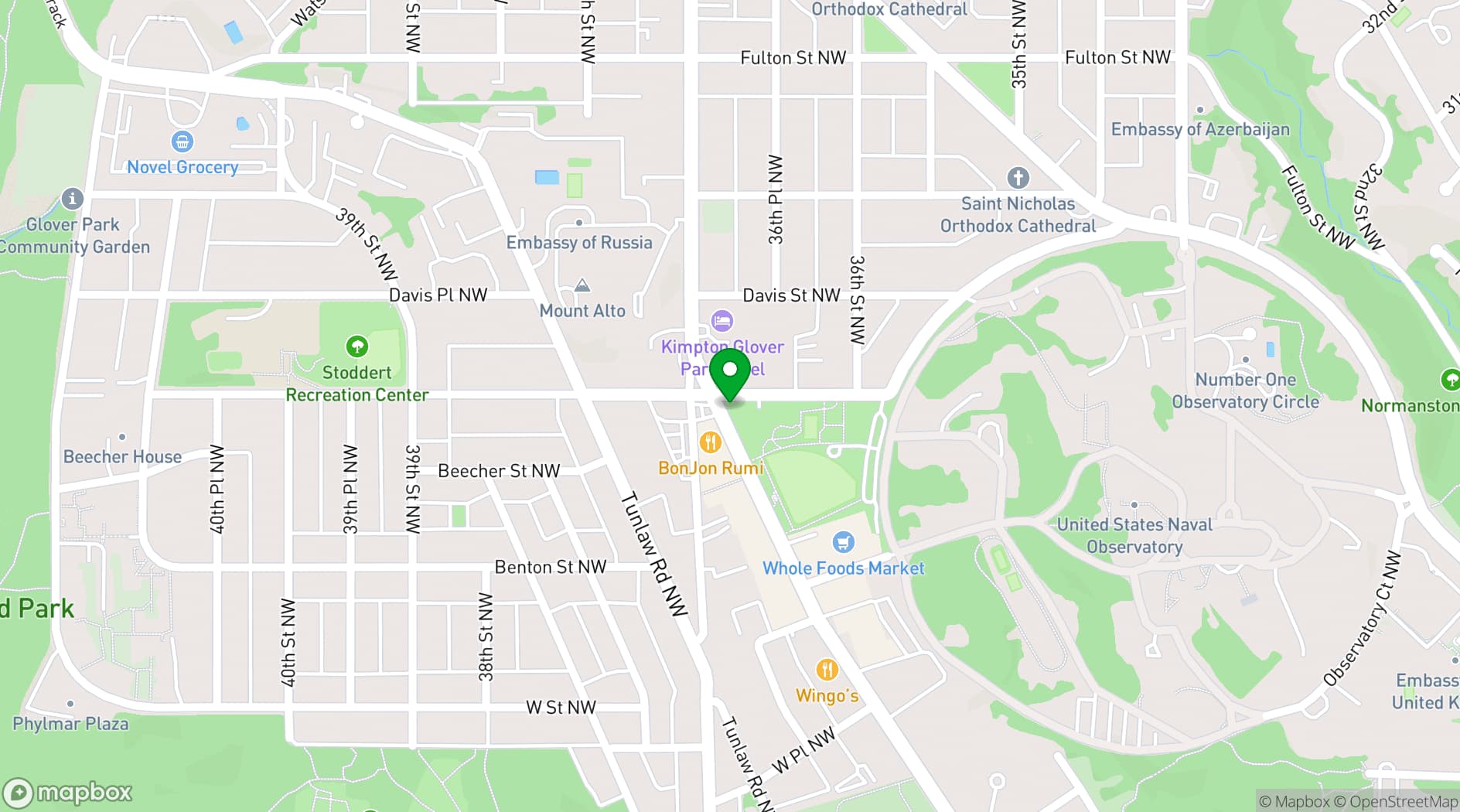 Map showing Surfside
