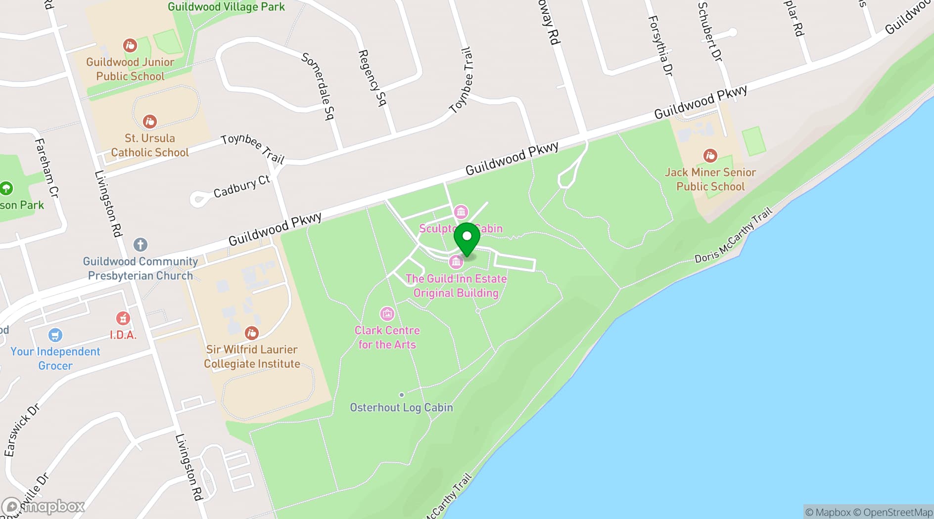 Map showing The Guild Inn Estate