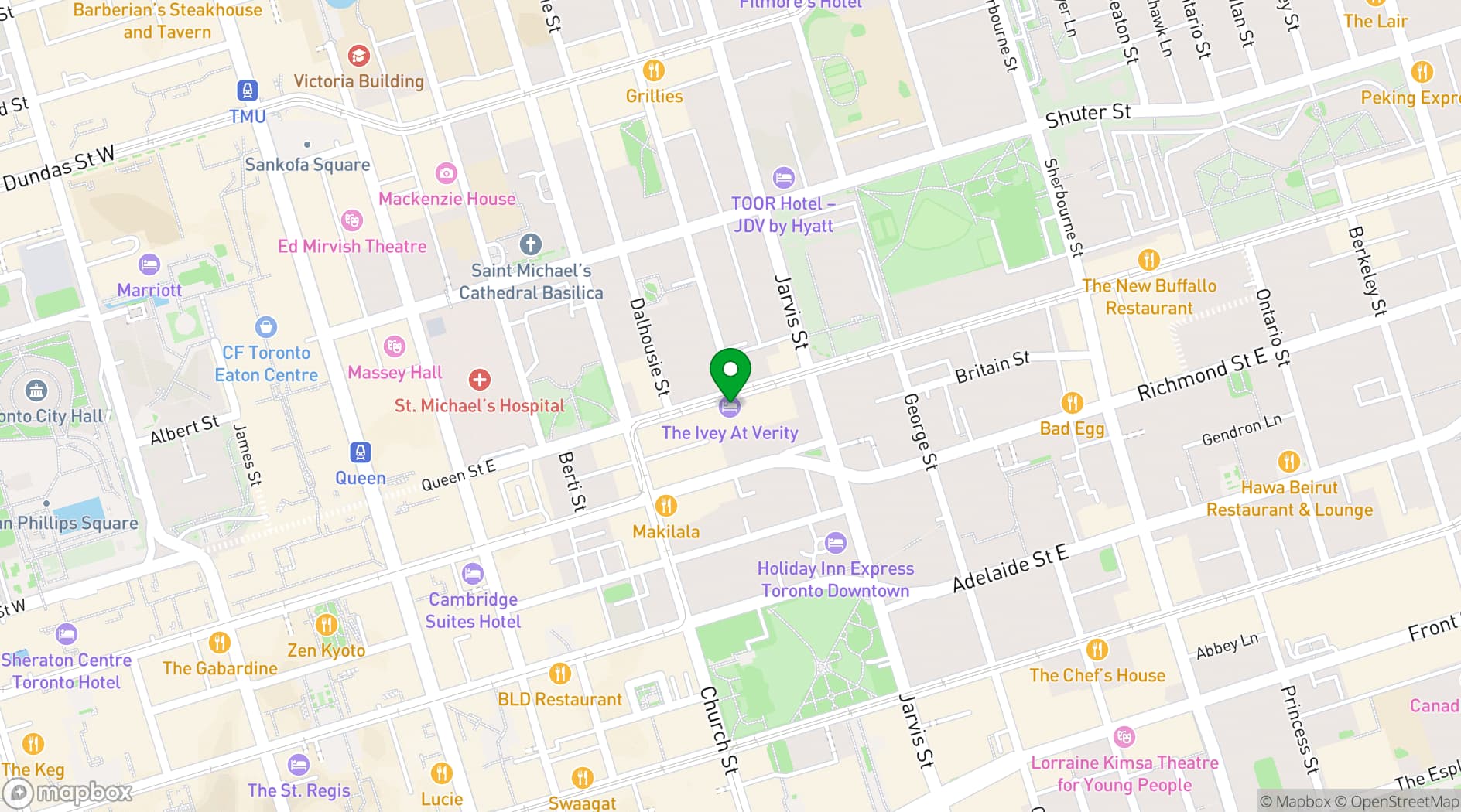 Map showing GEORGE Restaurant